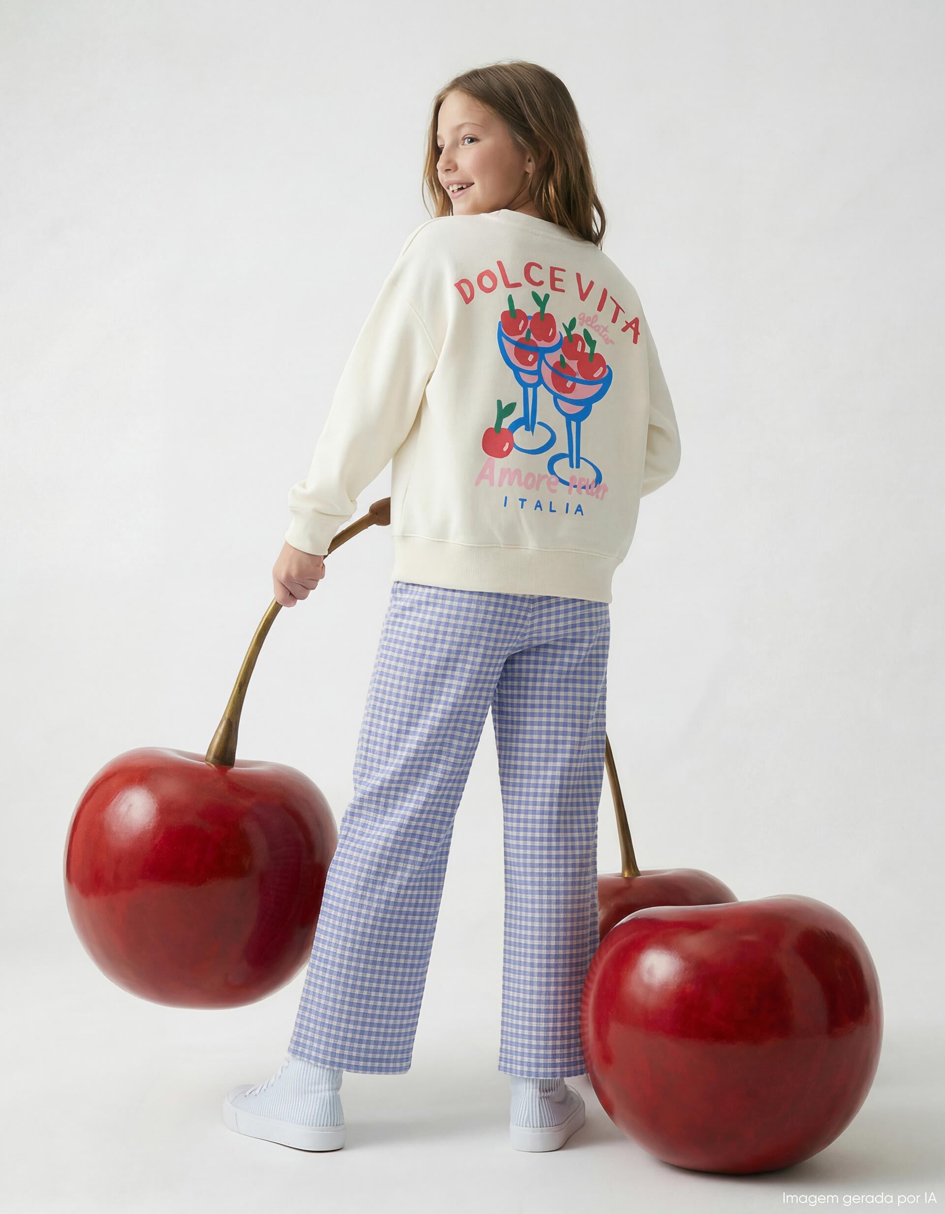 Comprar Online Sweatshirt de Felpa, Menina, Branco