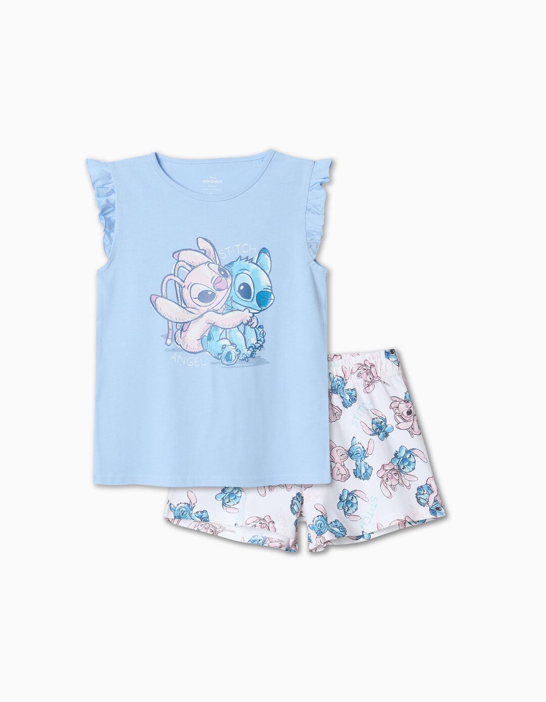 Pijama 'Stitch', Menina, Azul Claro