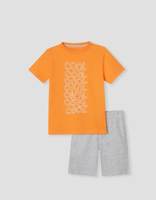 T-shirt + Shorts Set, Boys, Orange
