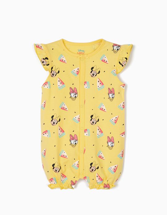 Babygrow para Beb&eacute; Menina 'Minnie & Daisy', Amarelo