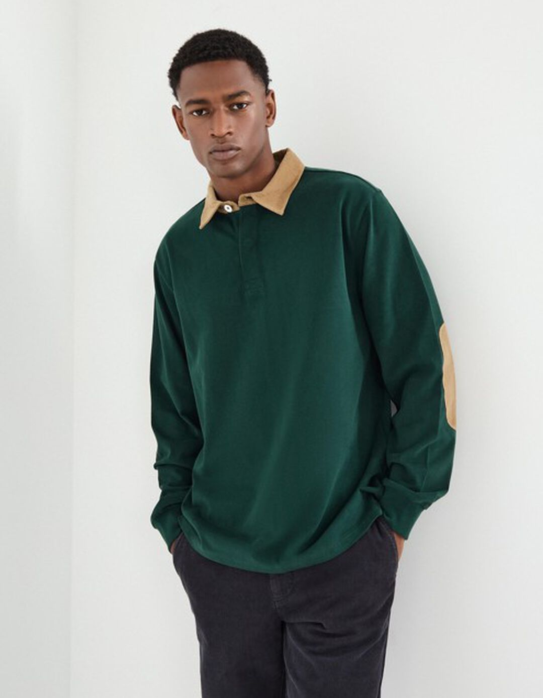 Polo Jersey, Homem, Verde 