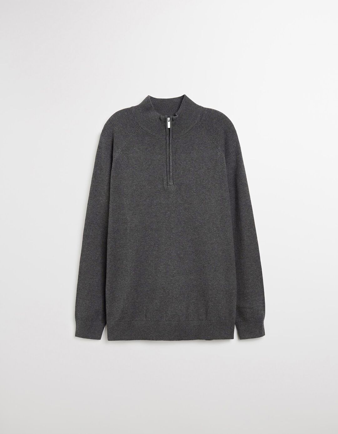 Camisola de Malha Fecho de Correr, Homem, Cinzento Escuro