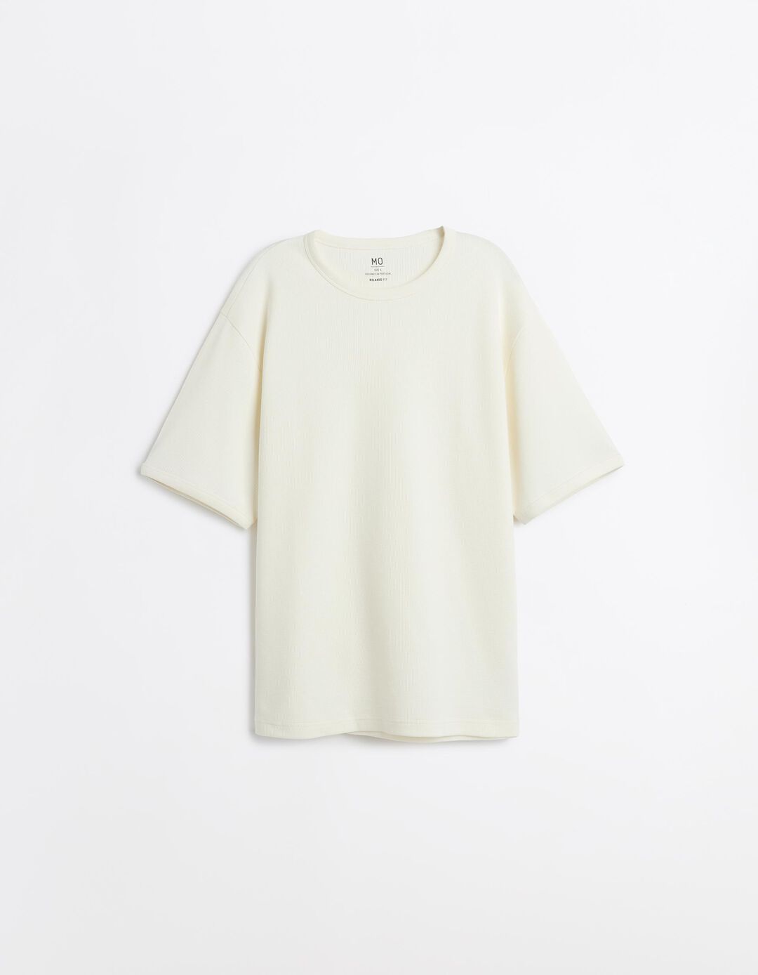 T-shirt Waffle, Homem, Cru