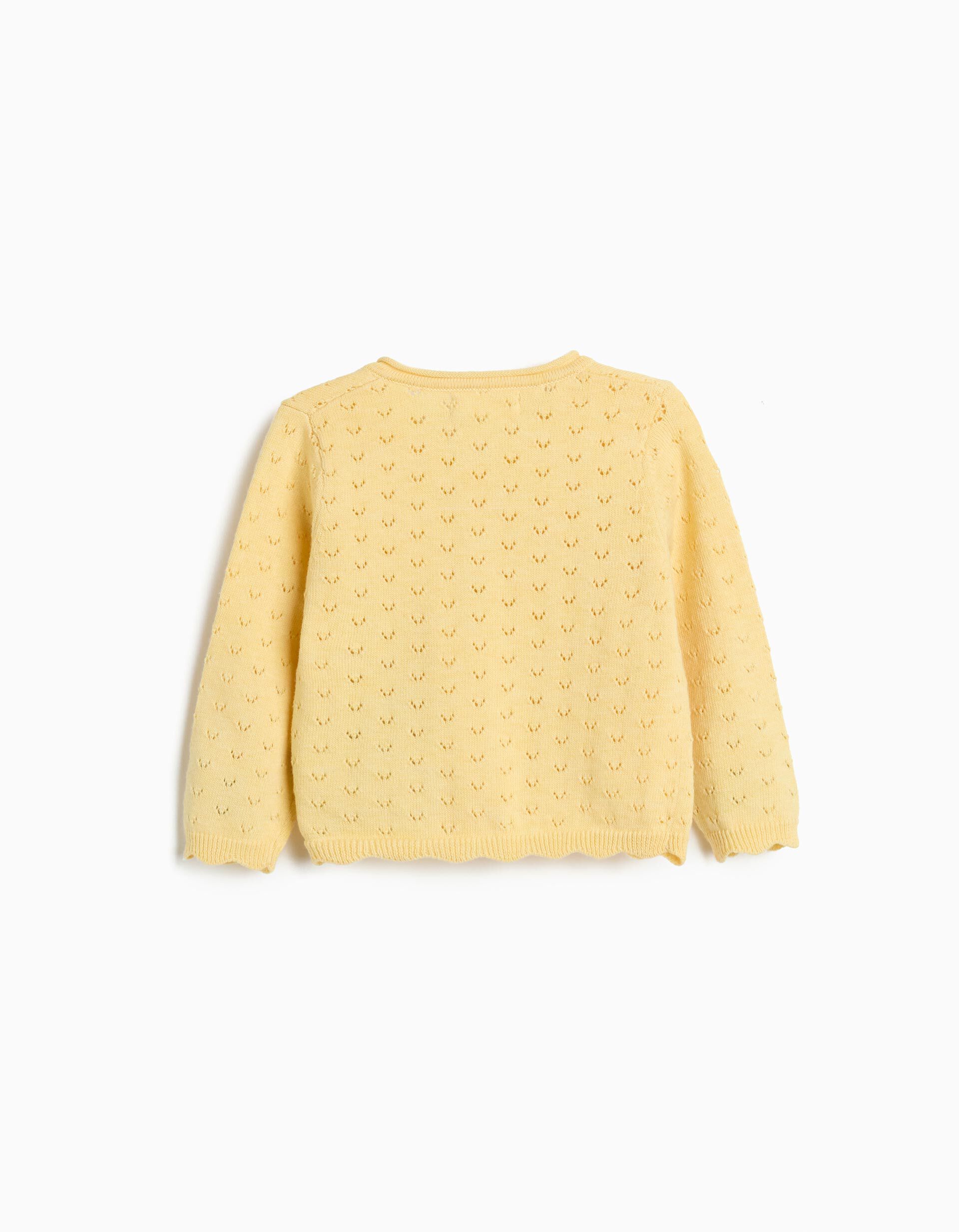 Comprar Online Casaco de Malha, Rec&eacute;m-Nascido, Amarelo Claro