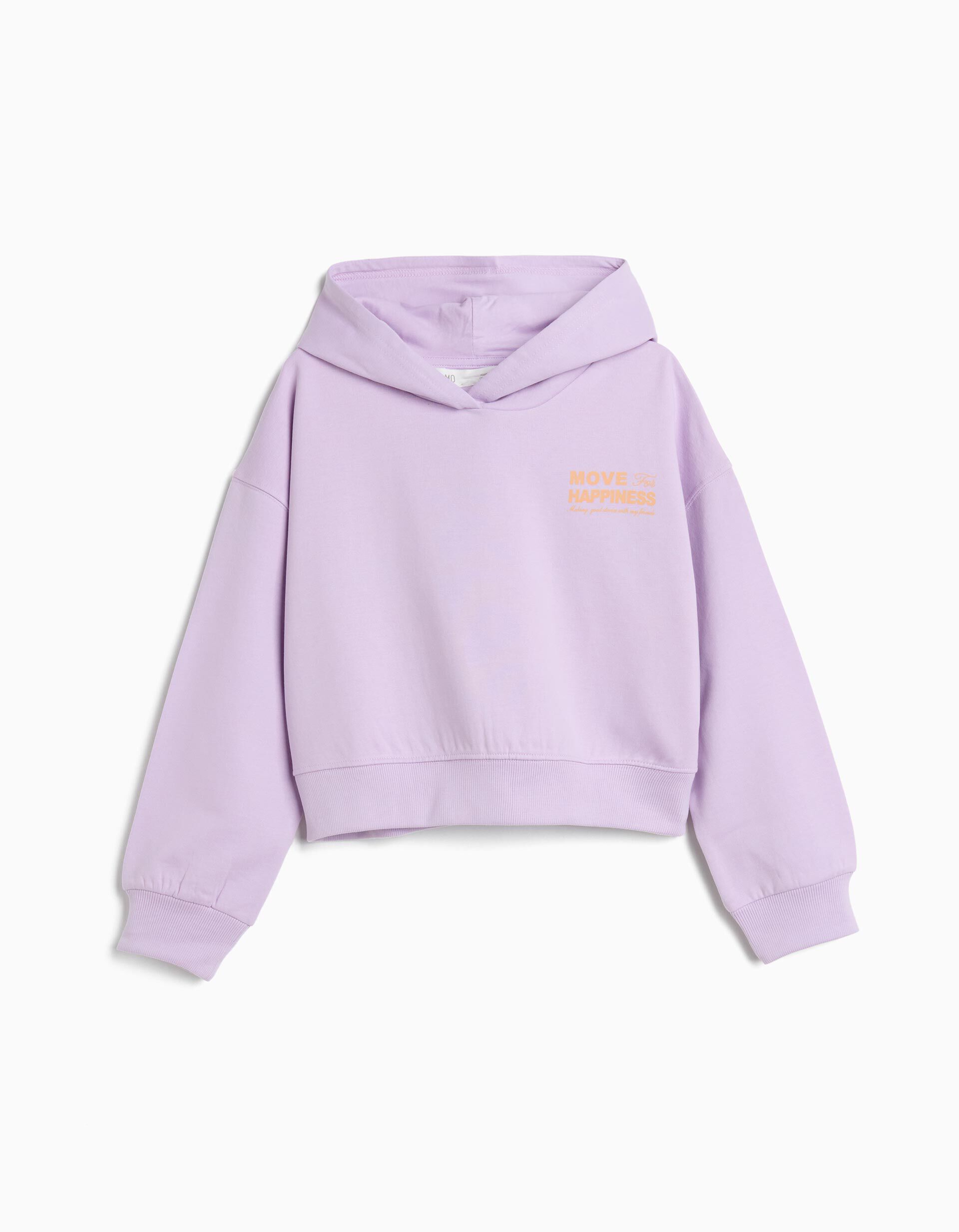 Comprar Online Sweatshirt de Felpa Capuz, Menina, Roxo Claro