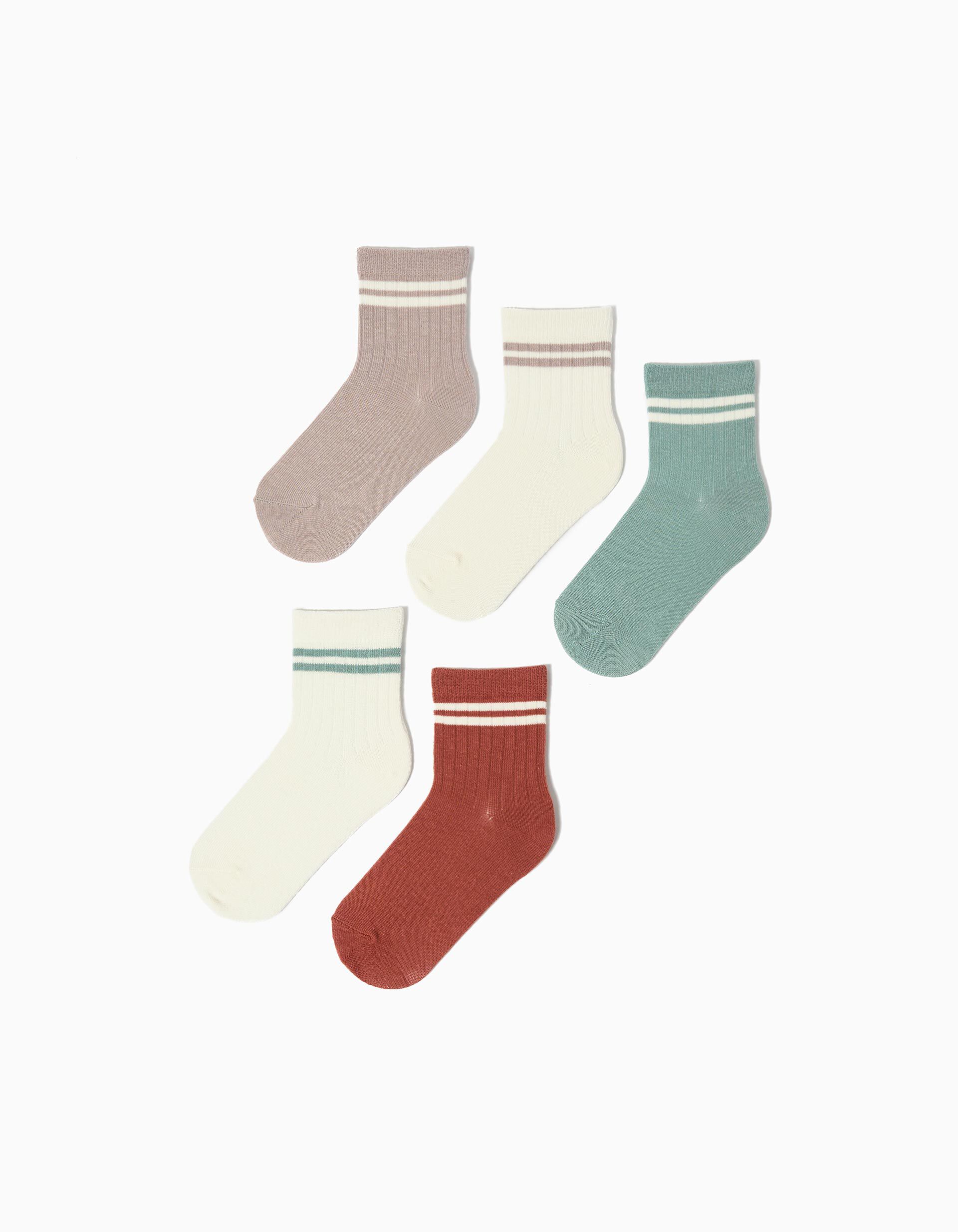 Comprar Online Pack 5 Pares de Meias, Menino, Multicolor