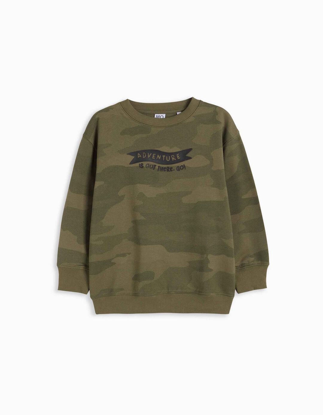 Camouflage Sweatshirt, Boy, Dark Green