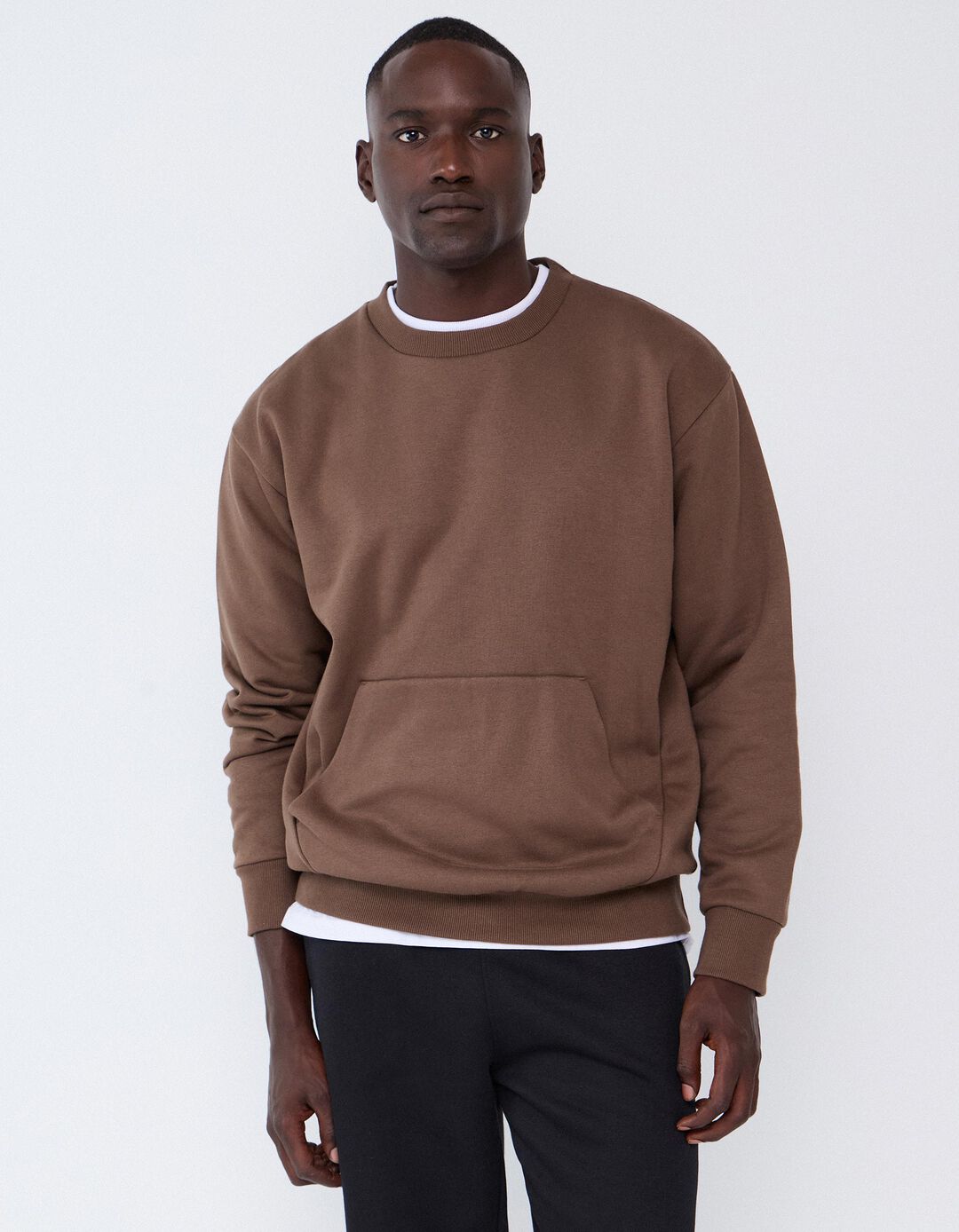 Sweatshirt Garment Dye, Homem, Castanho