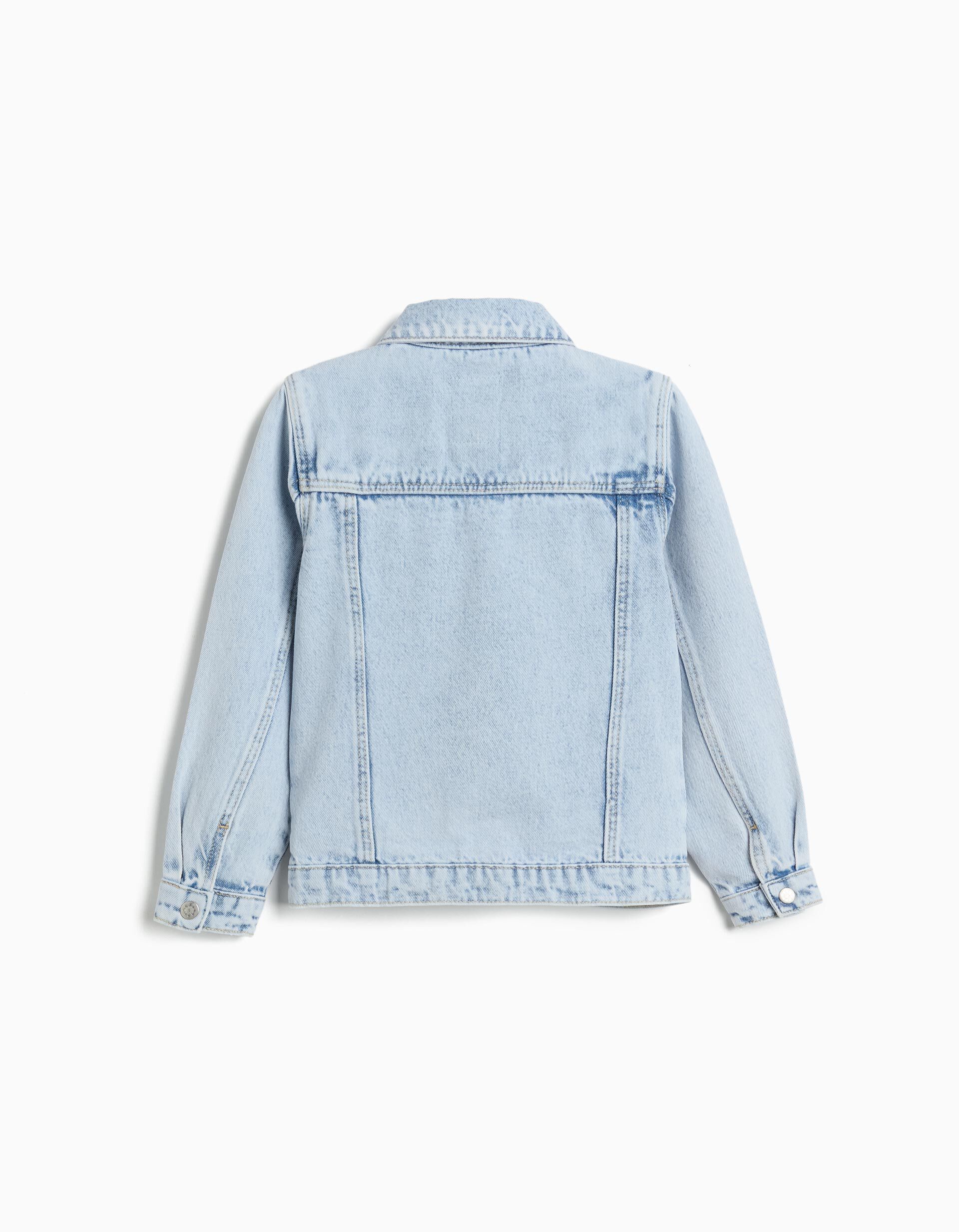 Comprar Online Casaco de Ganga, Menina, Azul Claro