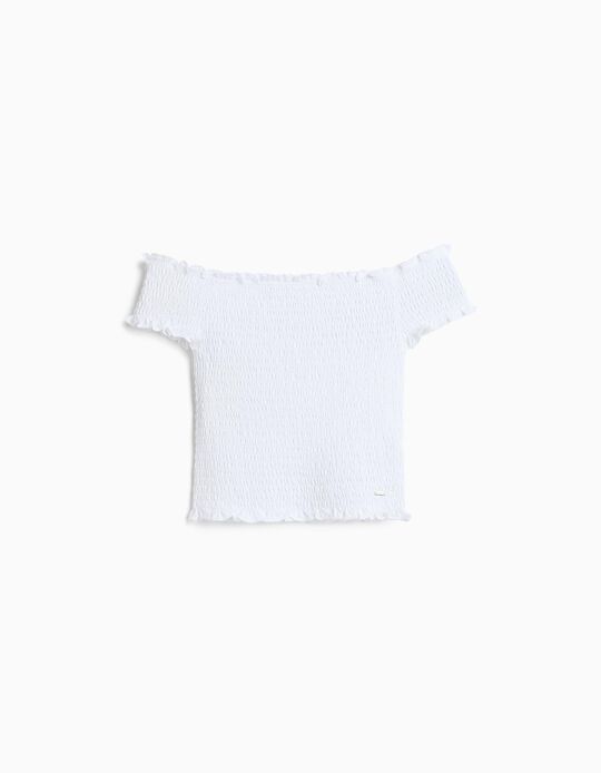 Comprar Online Top Smock, Menina, Branco