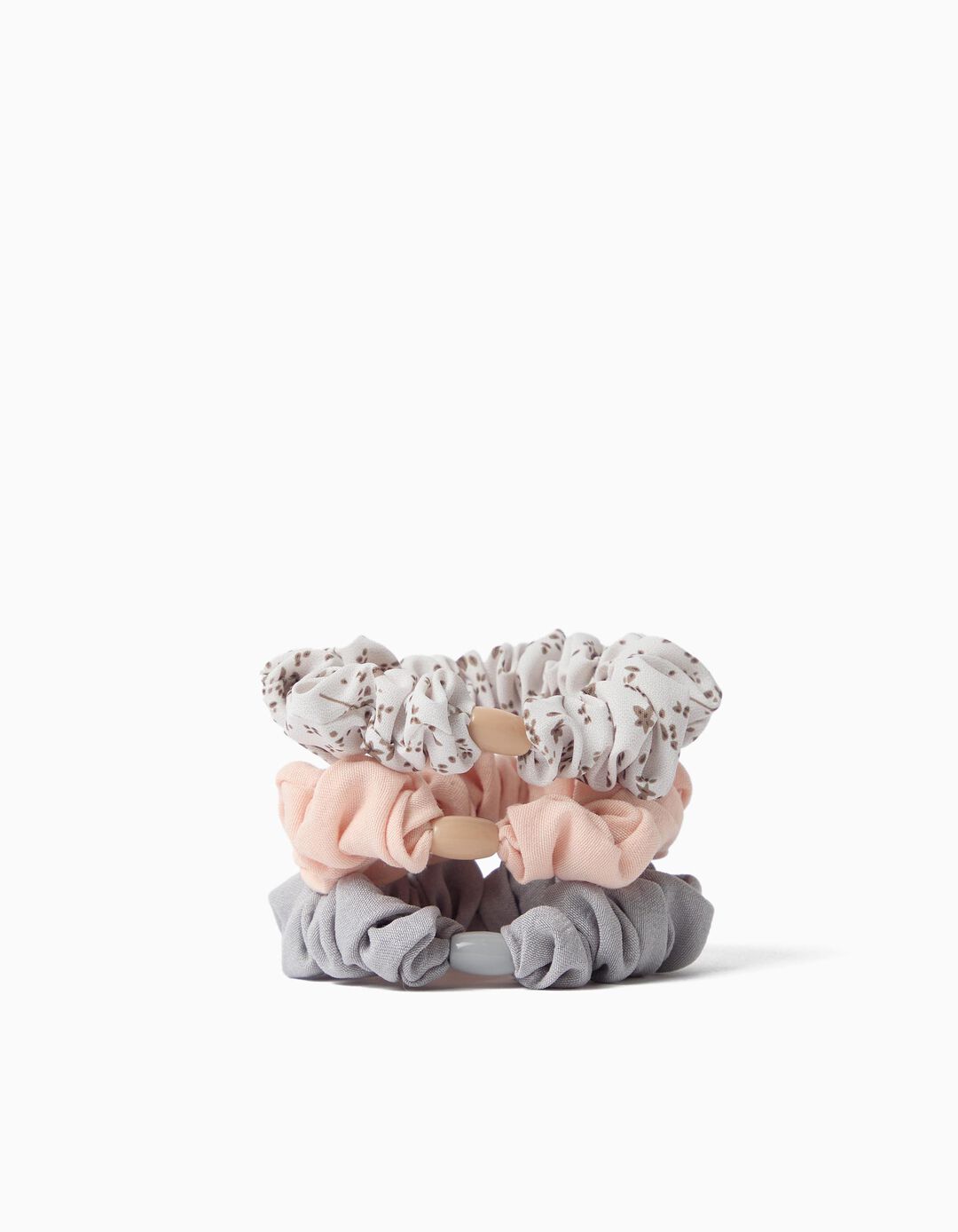Pack 3 El&aacute;sticos Scrunchies, Menina, Multicolor