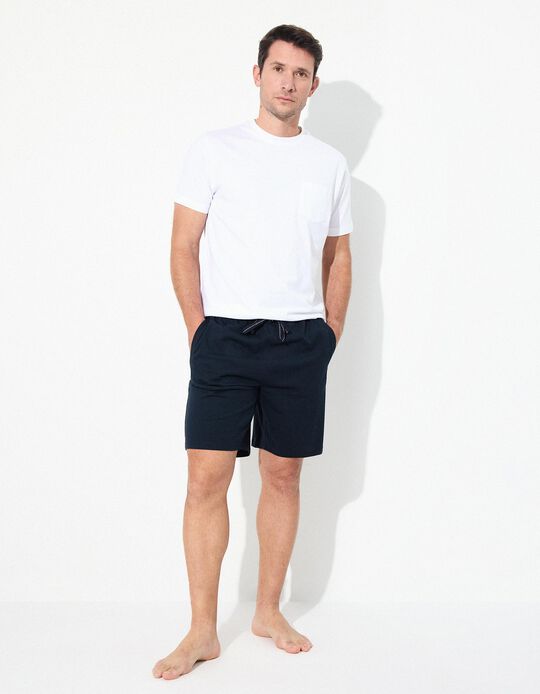 Comprar Online Calções Jersey, Homem, Azul Escuro