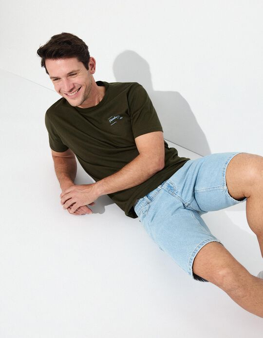 Comprar Online Calções de Ganga, Homem, Azul Claro