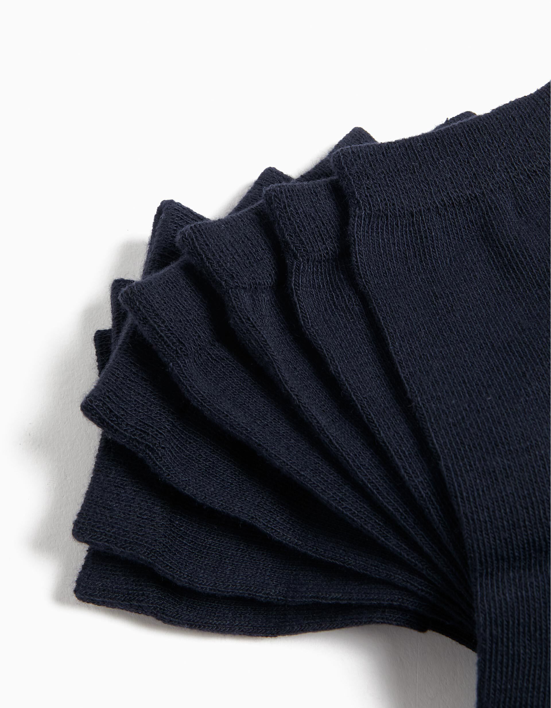 Comprar Online Pack 7 Pares de Meias, Crian&ccedil;a, Azul Escuro