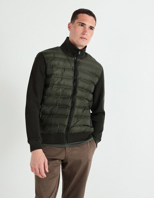Comprar Online Casaco Combinado, Homem, Verde Escuro 