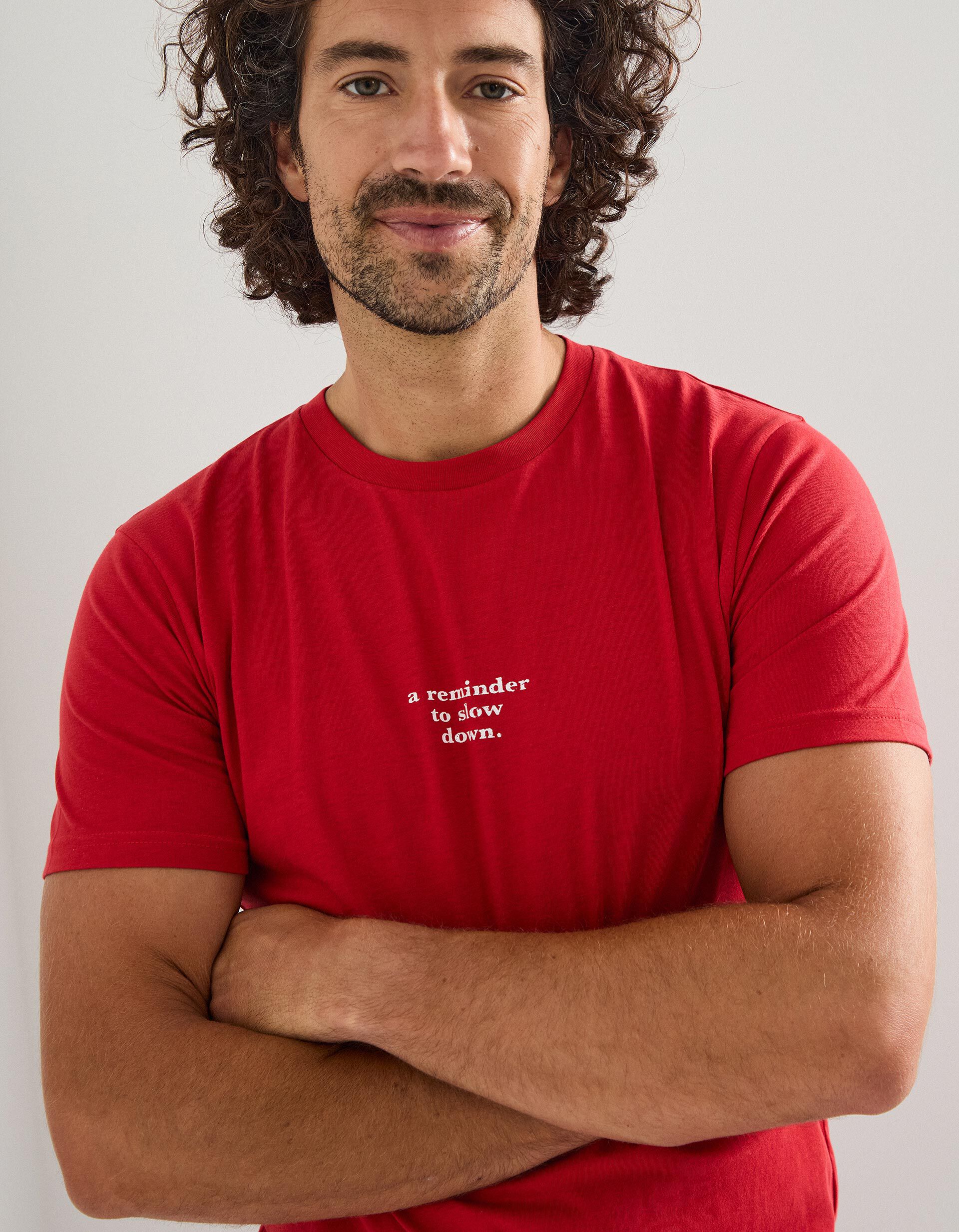 Comprar Online T-shirt Print, Homem, Vermelho