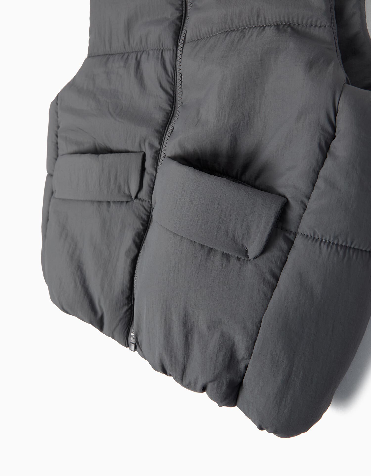 Comprar Online Colete Acolchoado, Menina, Cinzento Escuro