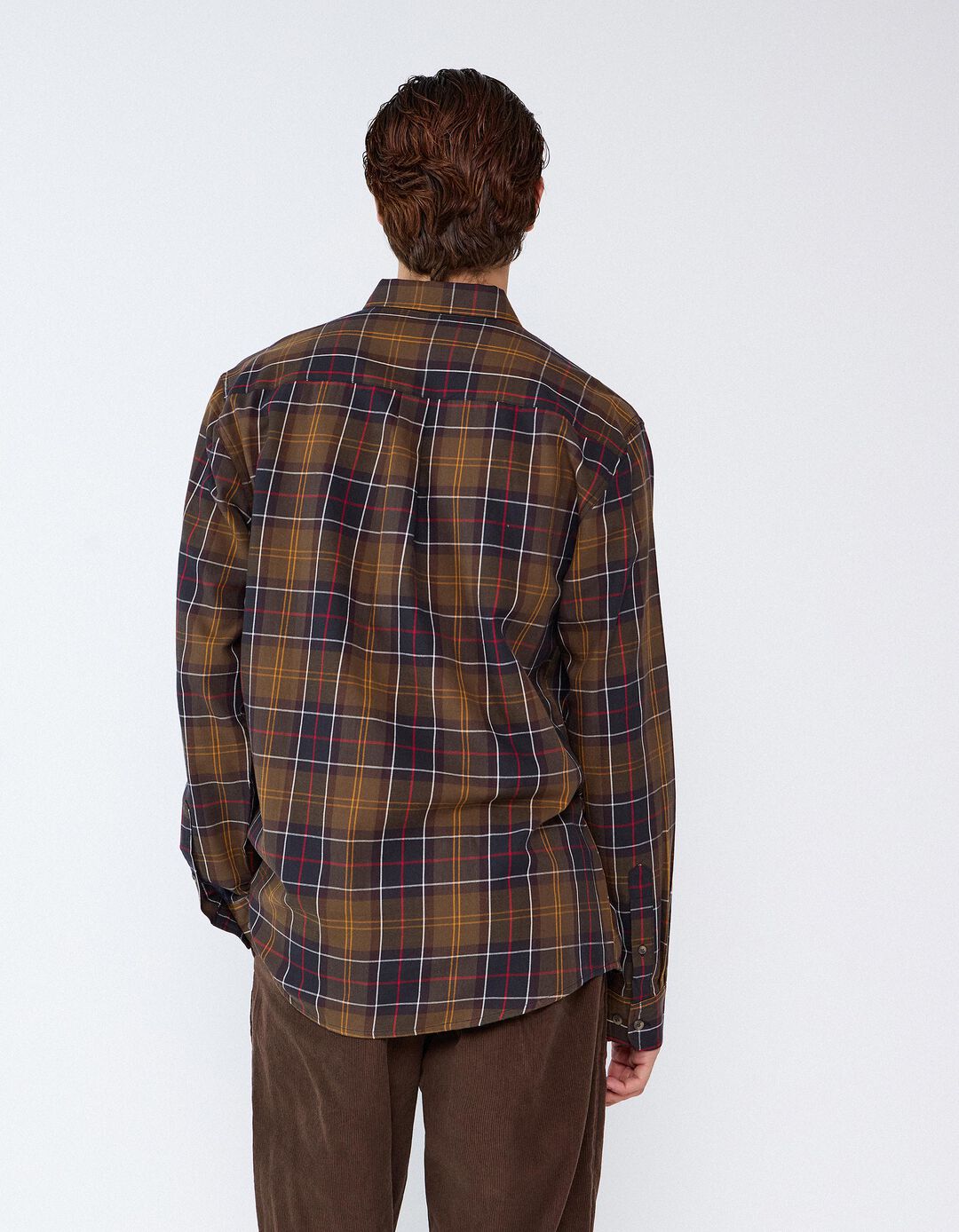 Camisa Xadrez, Homem, Castanho