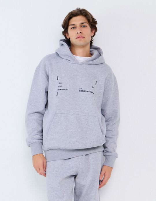 Comprar Online Camisola Com Capuz, Homem, Cinzento