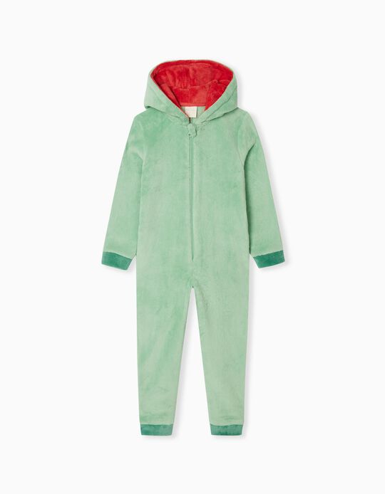 Hooded Coraline Jumpsuit, Boys, Green