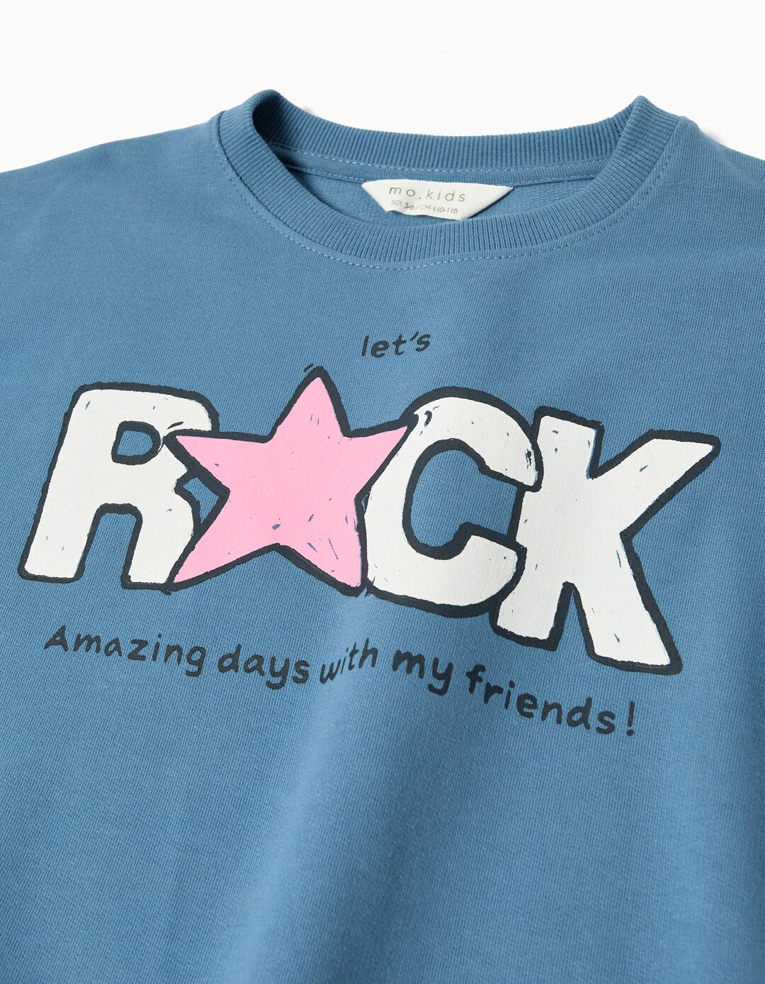 Sweatshirt de Felpa, Menina, Azul