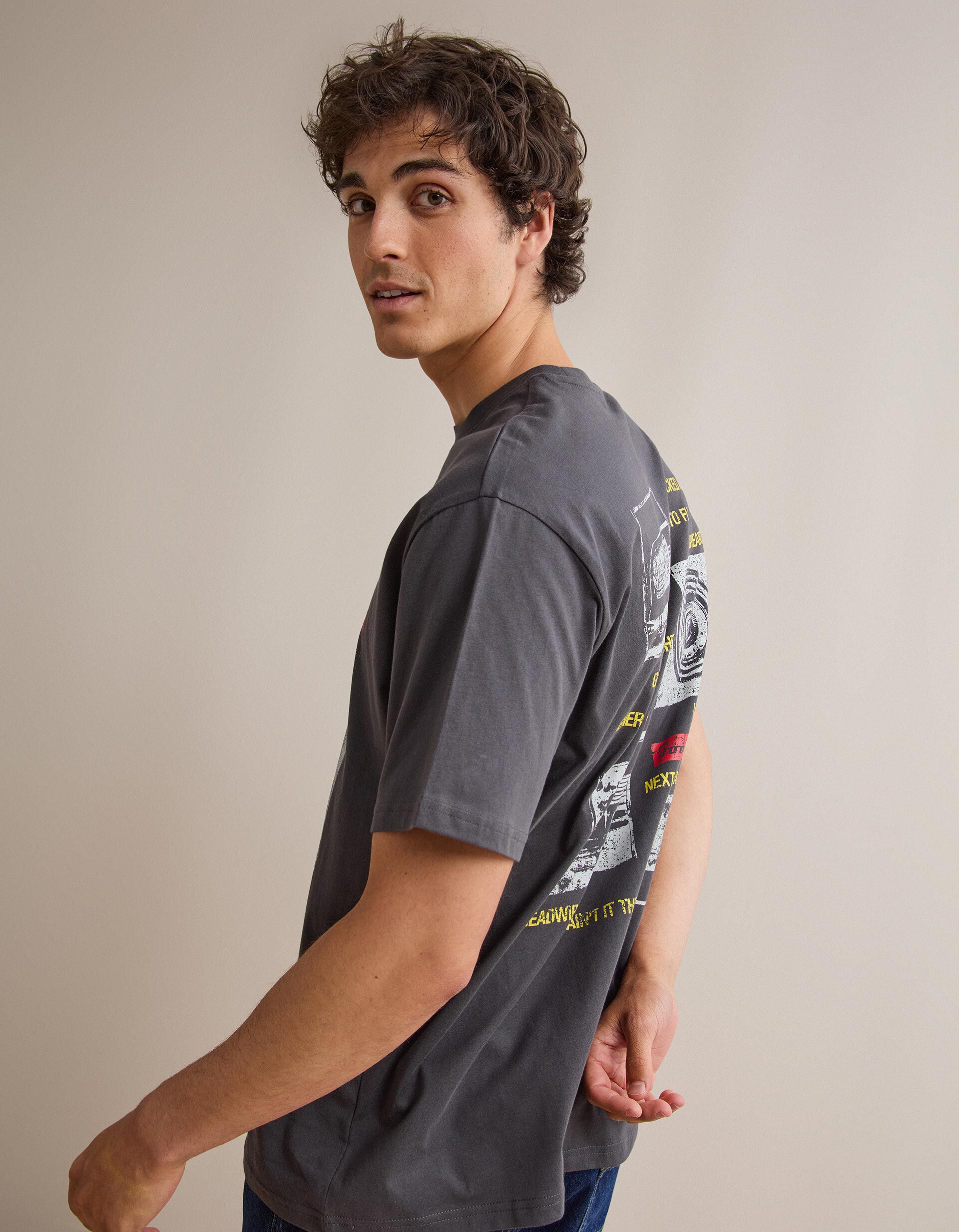 Comprar Online T-shirt Foo Fighters, Homem, Cinzento Escuro