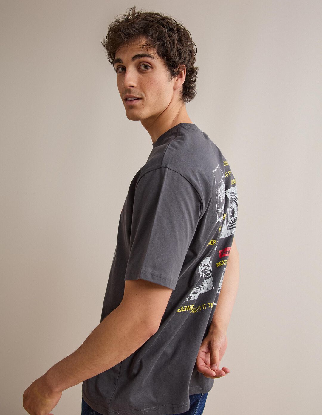 T-shirt Foo Fighters, Homem, Cinzento Escuro