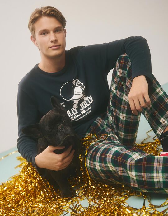 Comprar Online Pijama de Natal, Homem, Azul Escuro