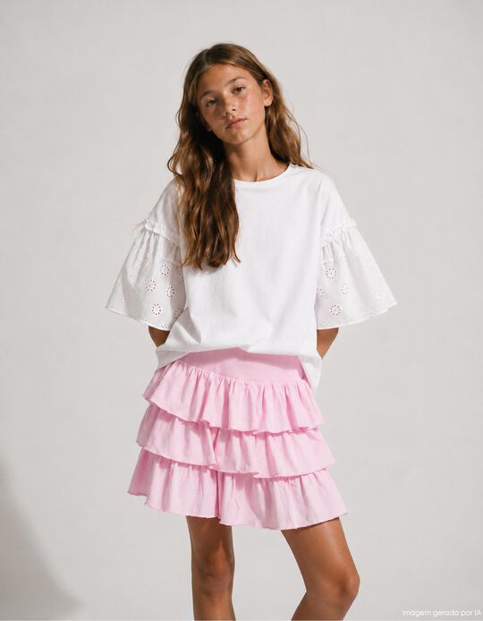 Comprar Online T-shirt Boxy, Menina, Branco