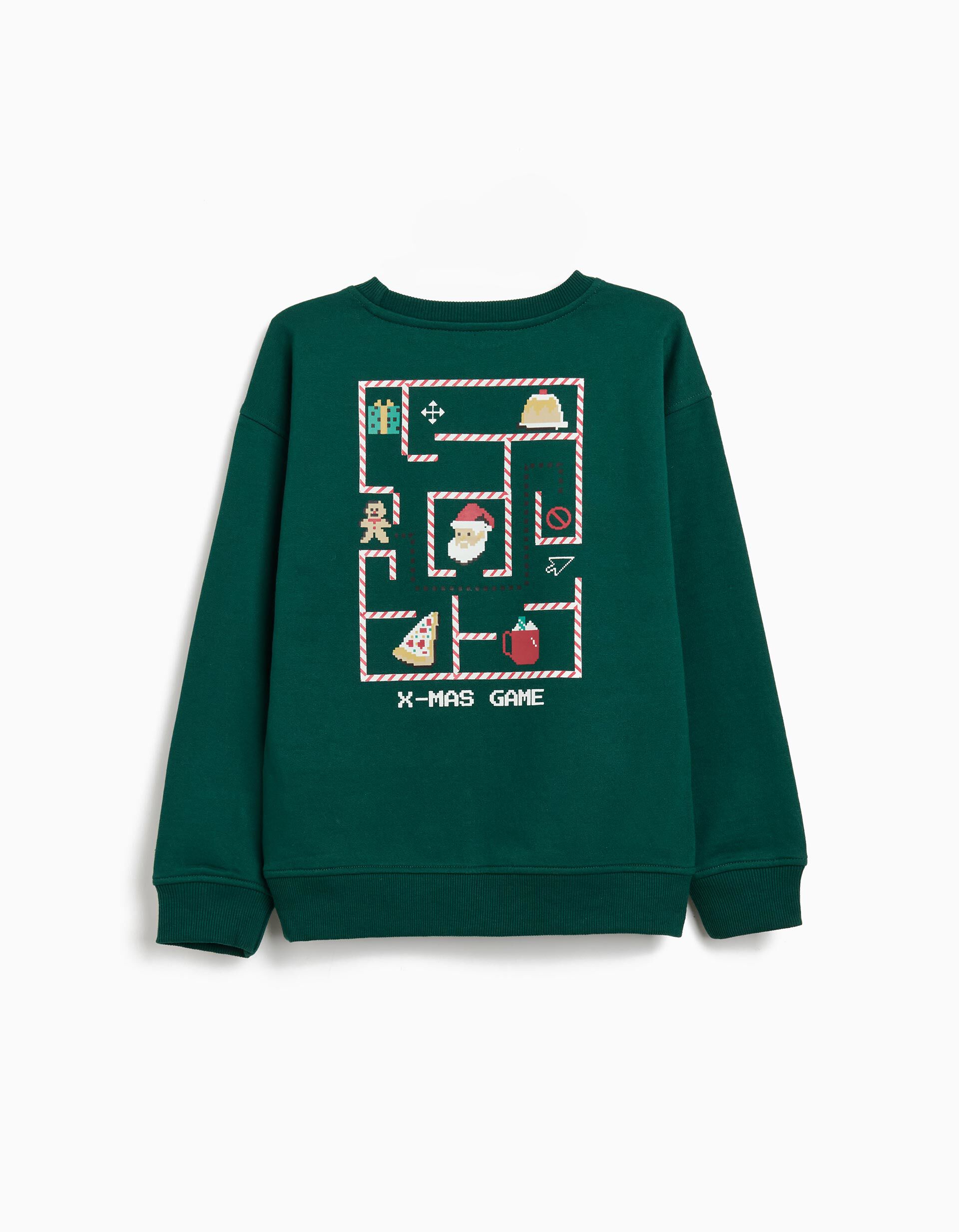 Comprar Online Sweatshirt de Natal, Menino, Verde Escuro