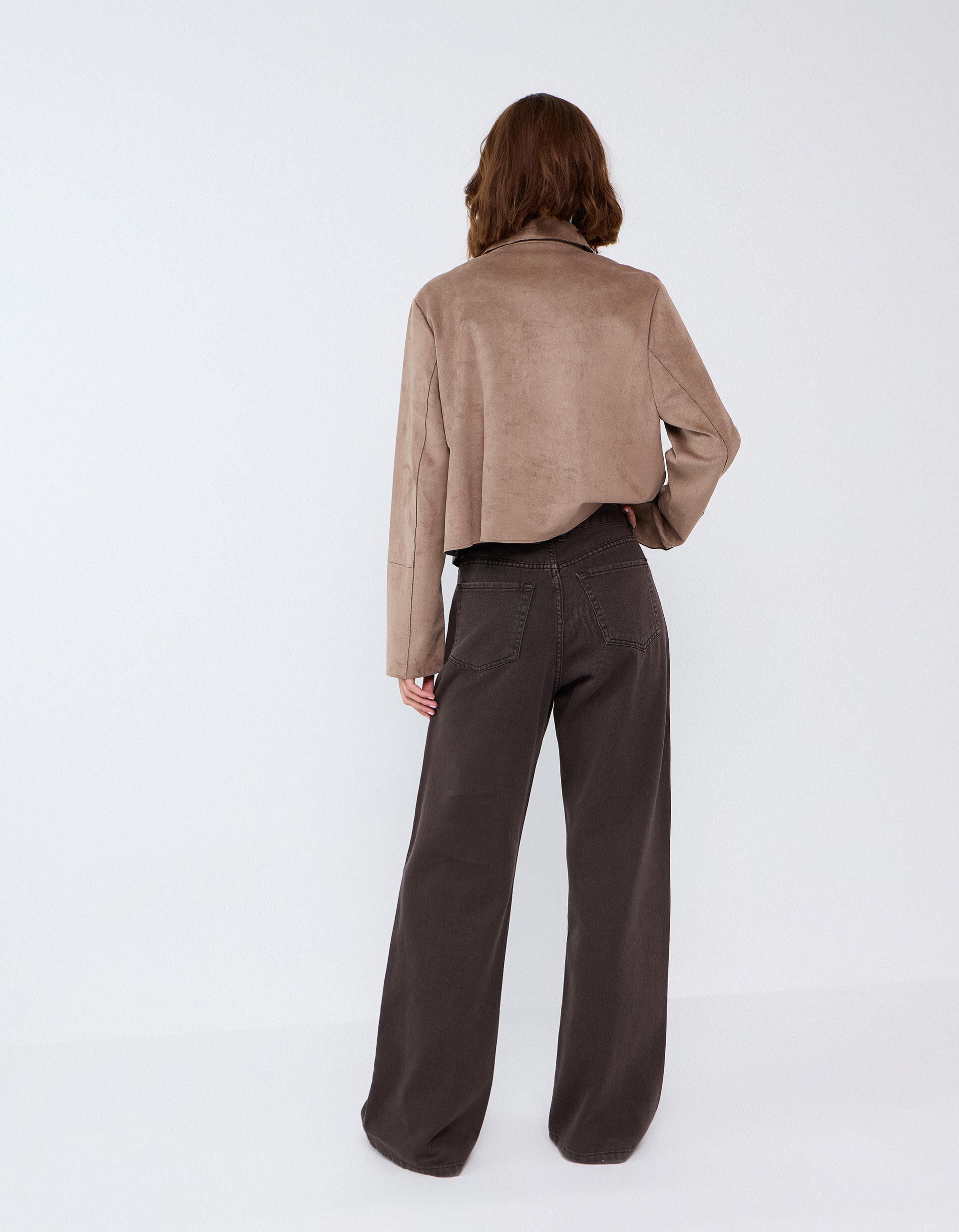 Comprar Online Cal&ccedil;as De Ganga Wide Leg, Mulher, Castanho Escuro