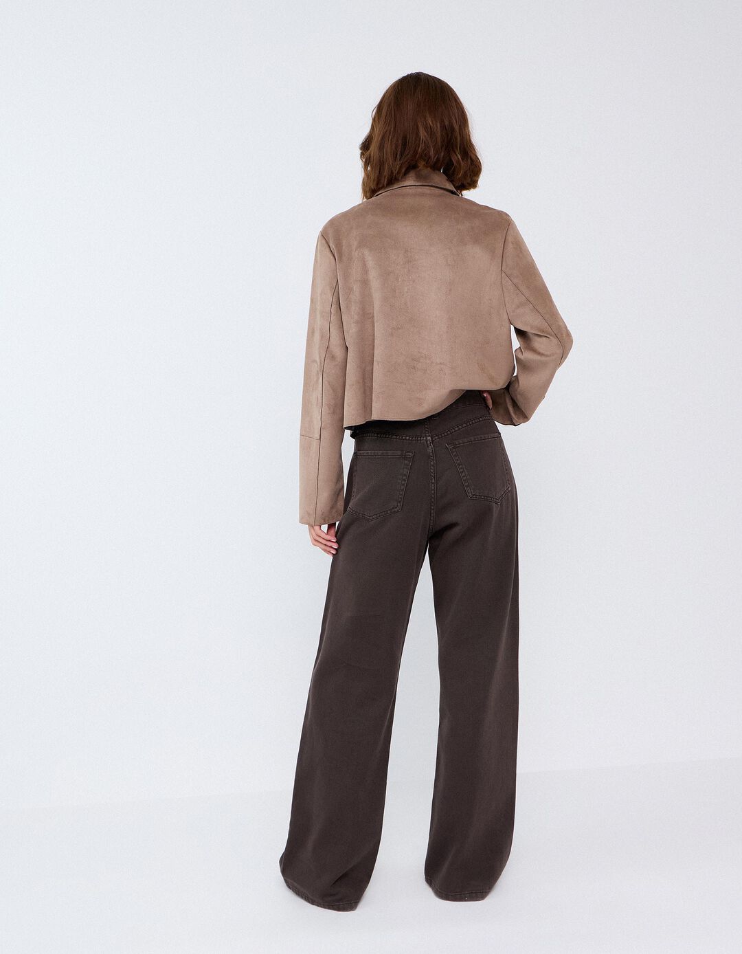 Cal&ccedil;as De Ganga Wide Leg, Mulher, Castanho Escuro