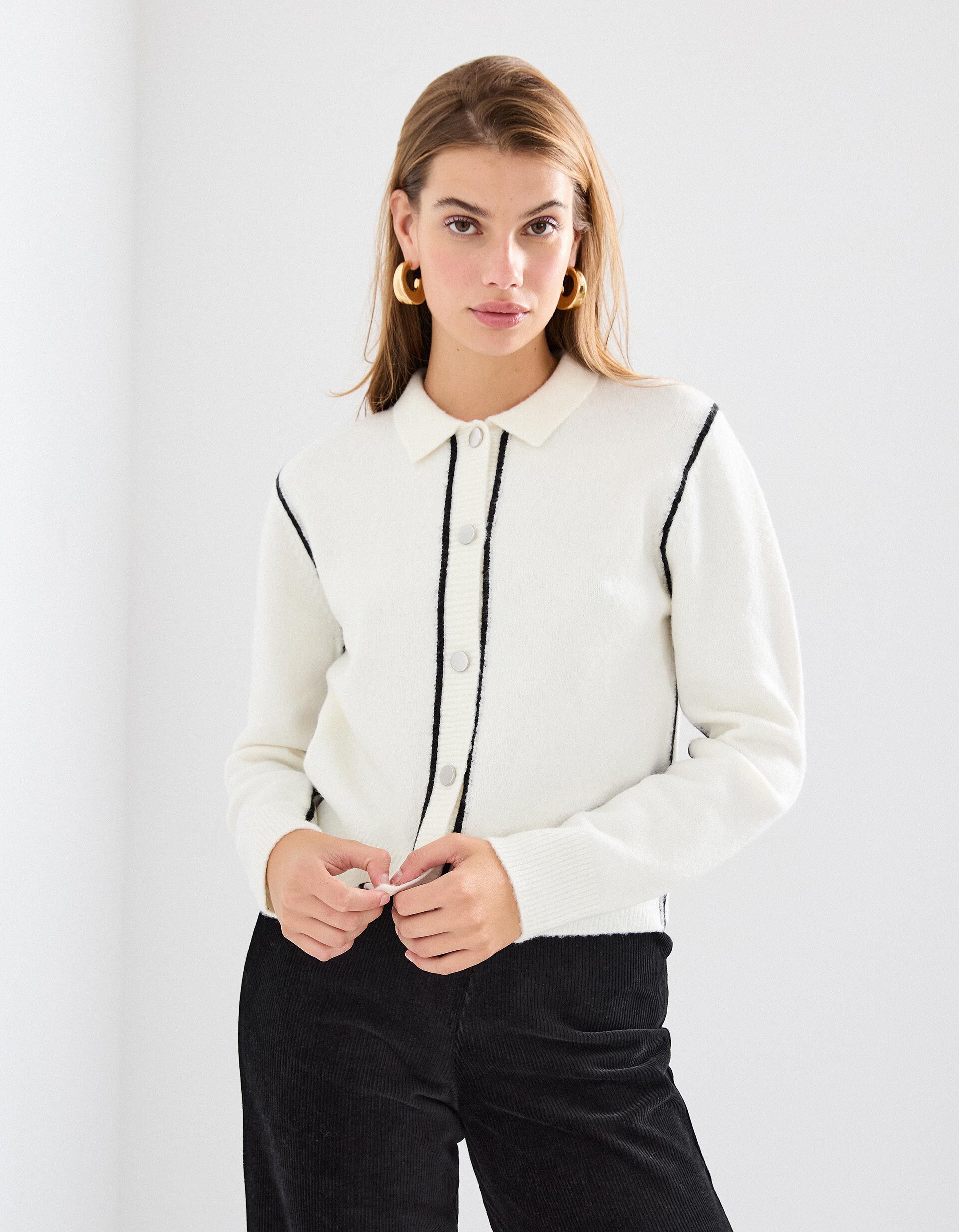 Comprar Online Casaco de Malha, Mulher, Branco