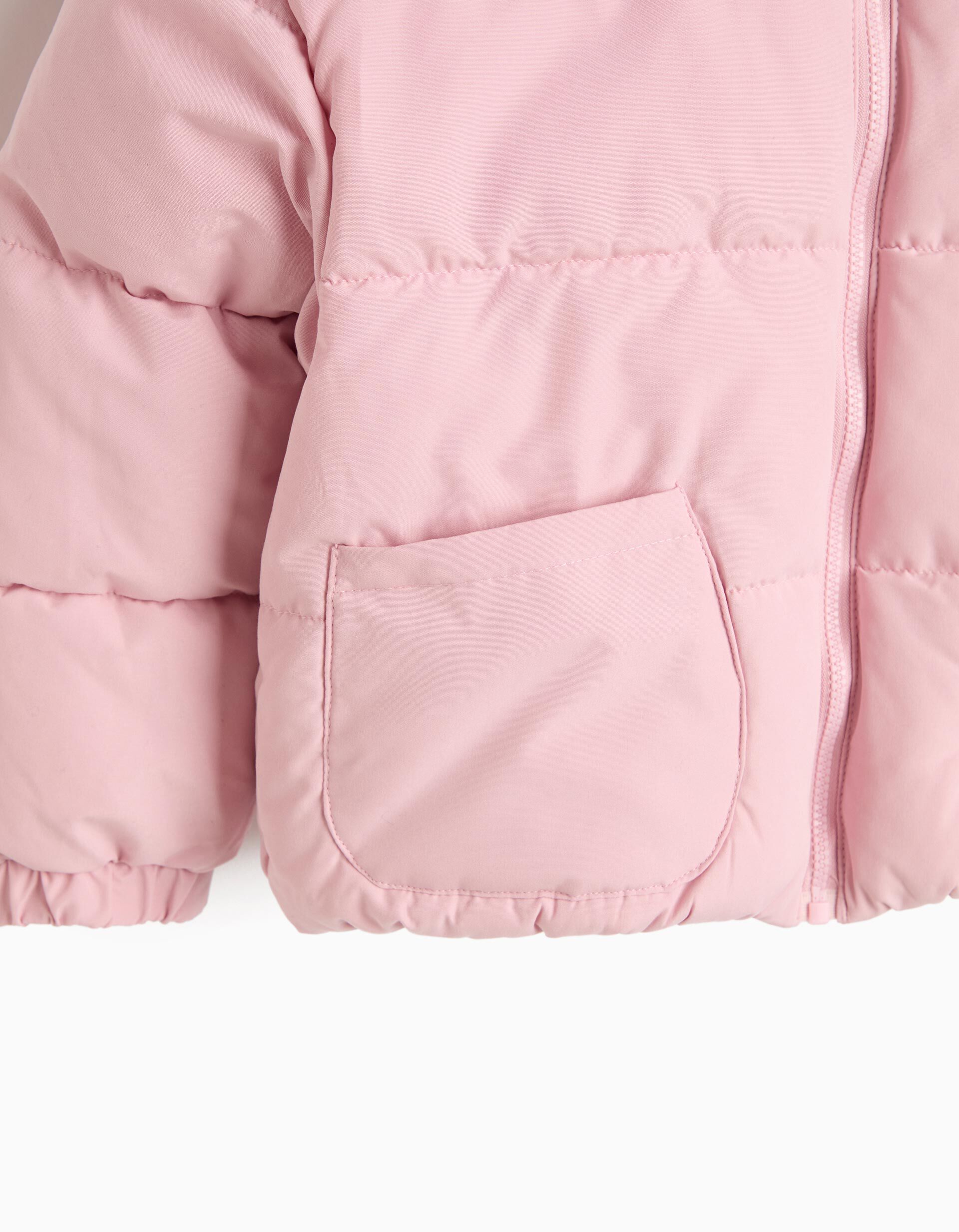 Comprar Online Casaco Acolchoado Com Capuz, Menina, Rosa