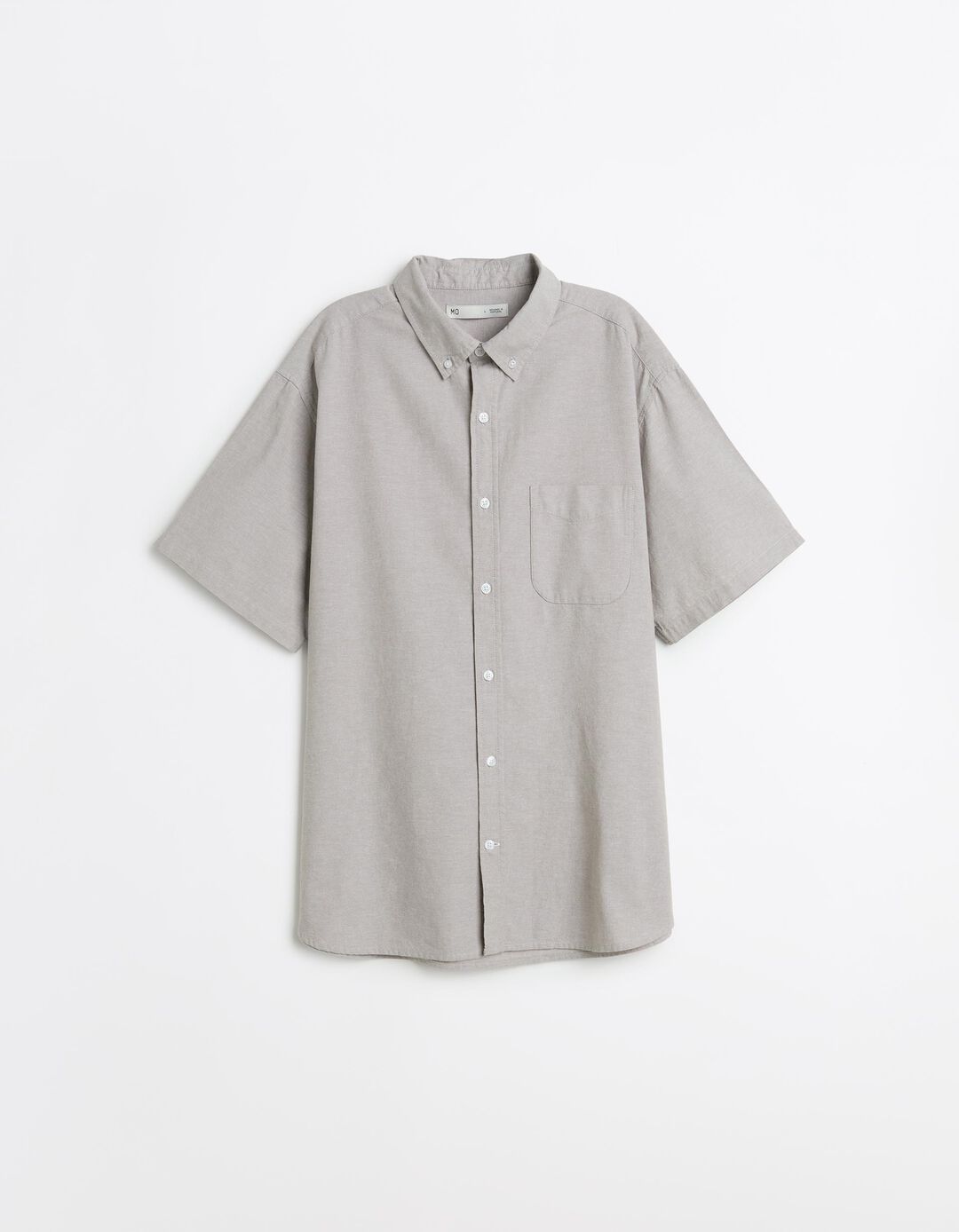 Camisa Manga Curta, Homem, Bege