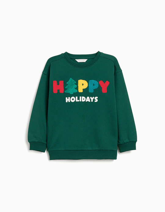 Comprar Online Sweatshirt de Felpa de Natal, Menino, Azul Escuro