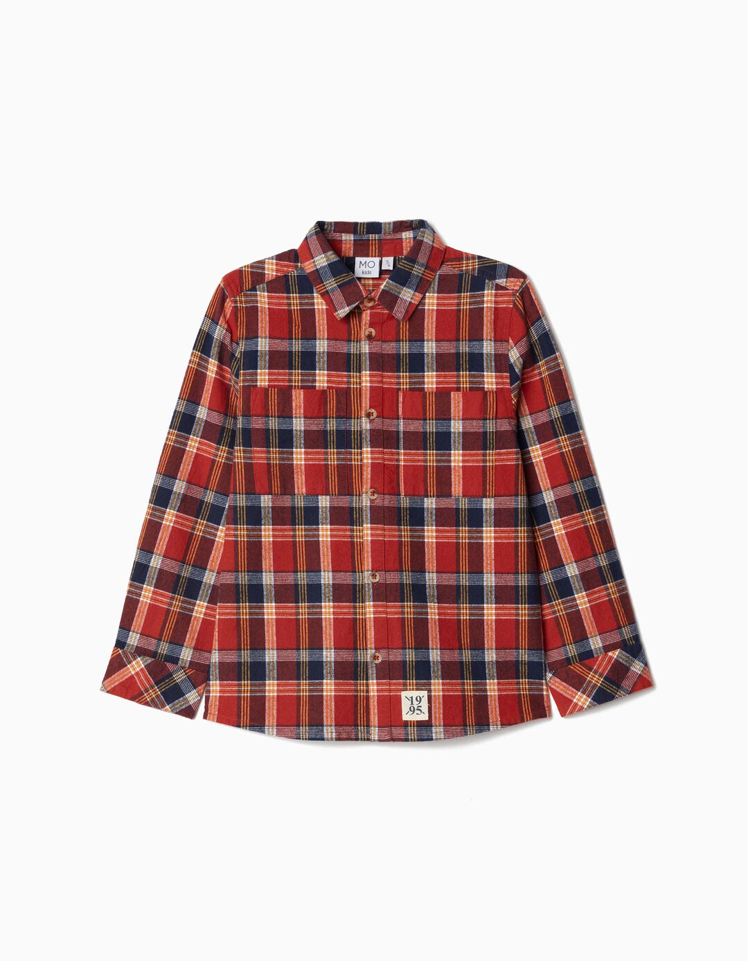 Checkered Long Sleeve Shirt, Boy, Multiple colors