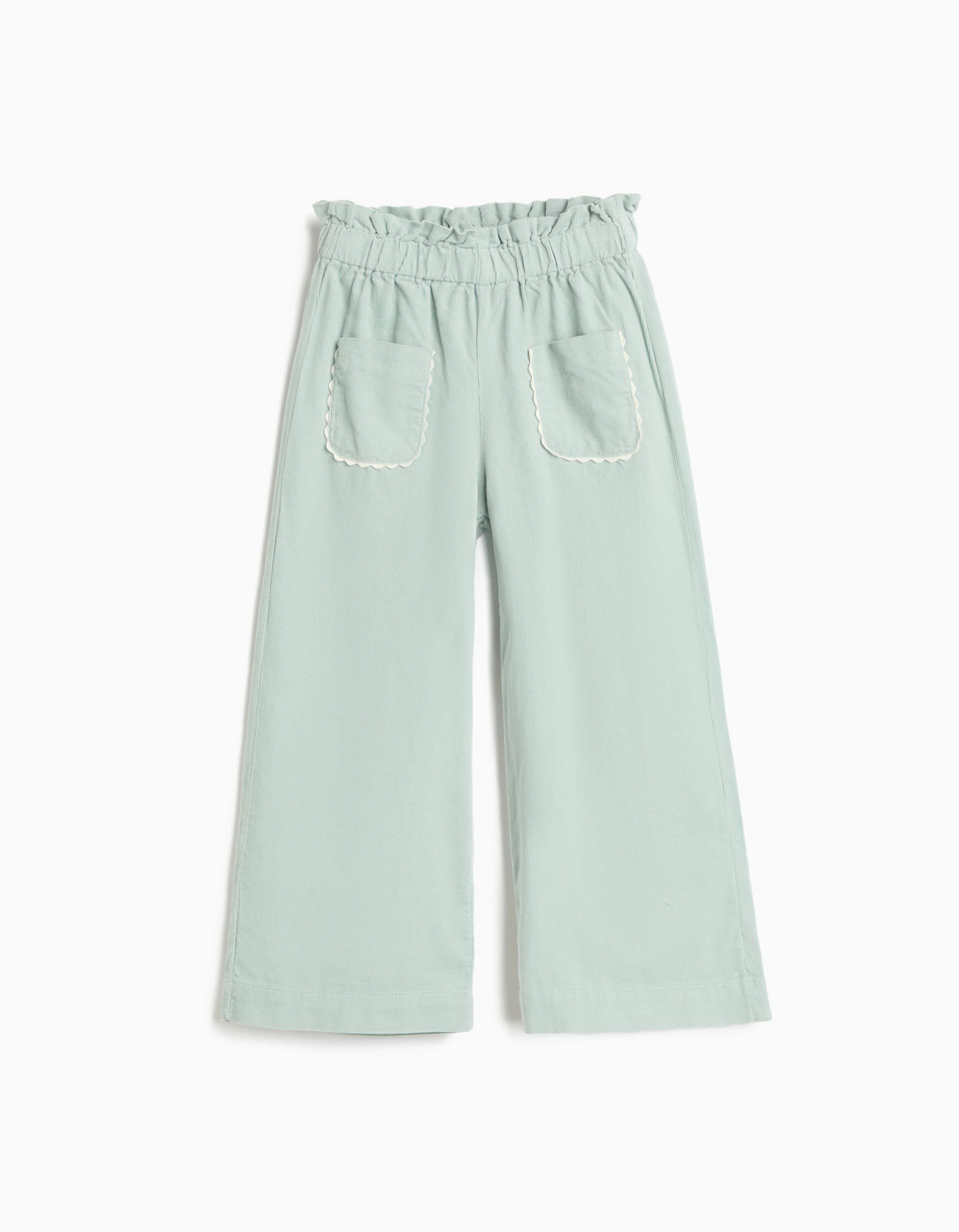 Comprar Online Cal&ccedil;as Culotte Em Bombazina, Menina, Verde Claro
