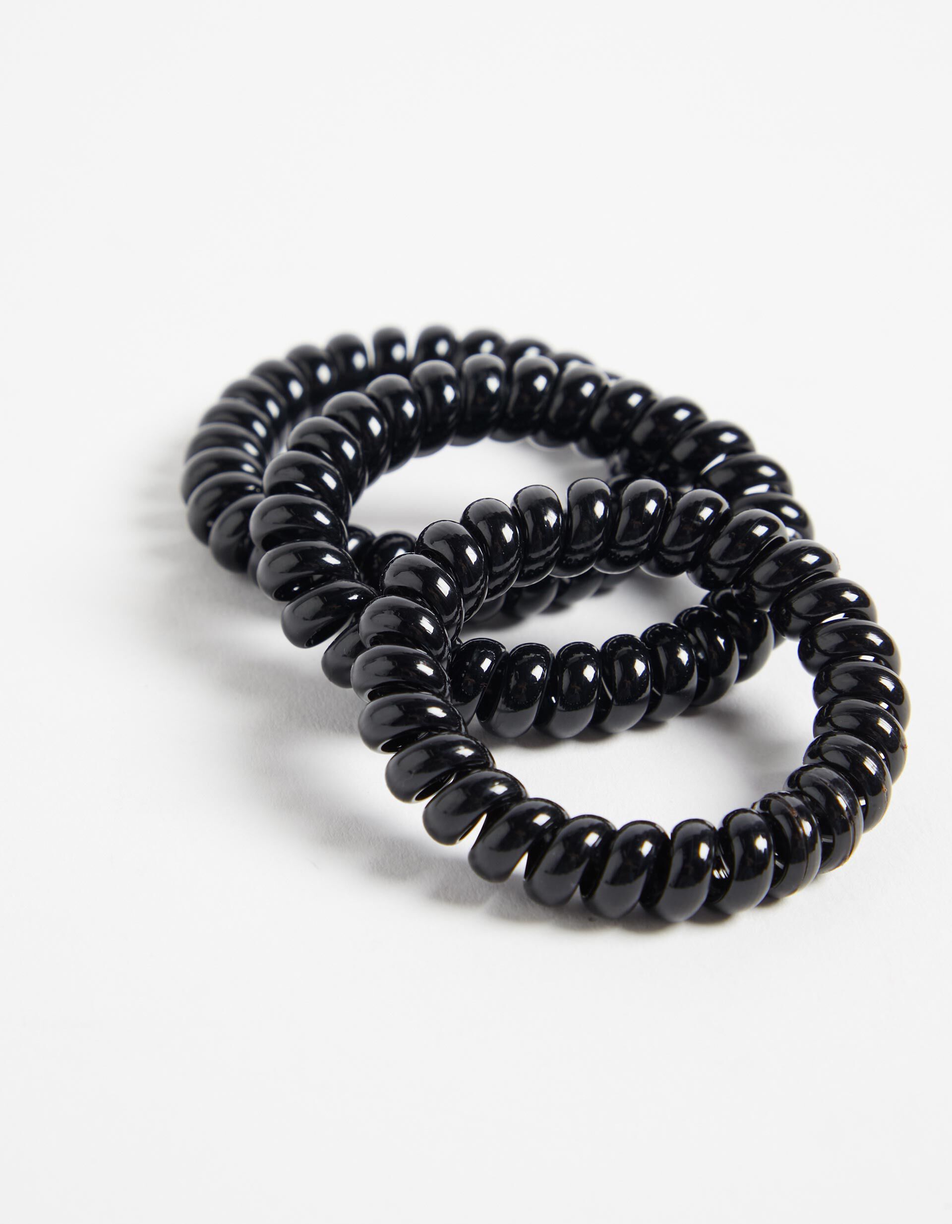 Comprar Online Pack 3 Hair Ties, Women, Black