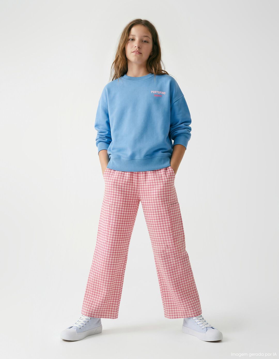 Cal&ccedil;as, Menina, Rosa Escuro