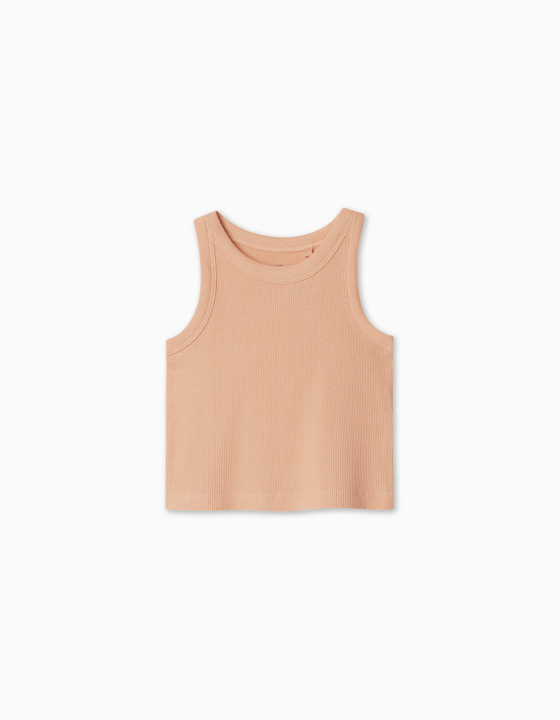 Comprar Online Ribbed Tank Top, Girl, Light Orange