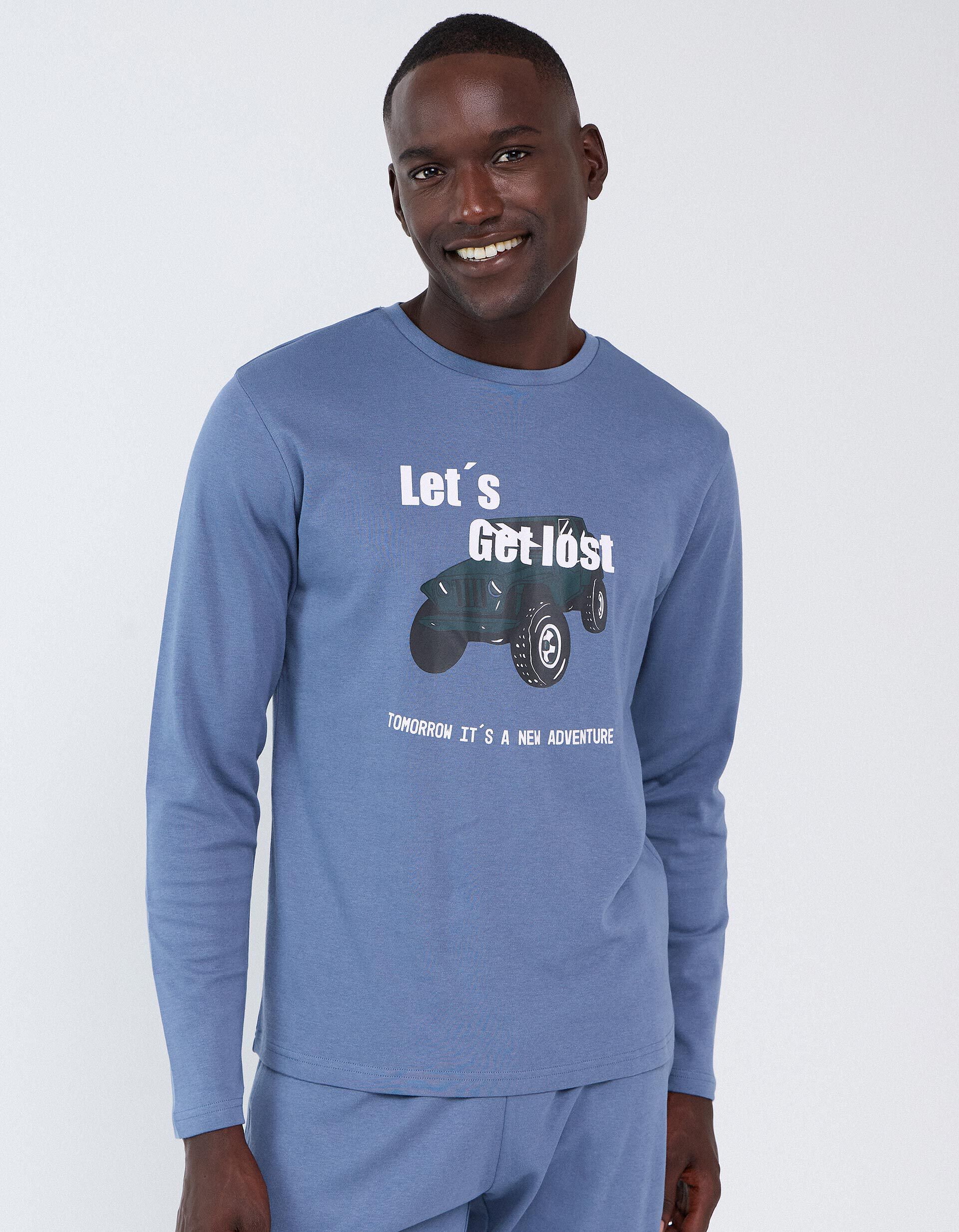 Comprar Online Pijama Interlock, Homem, Azul