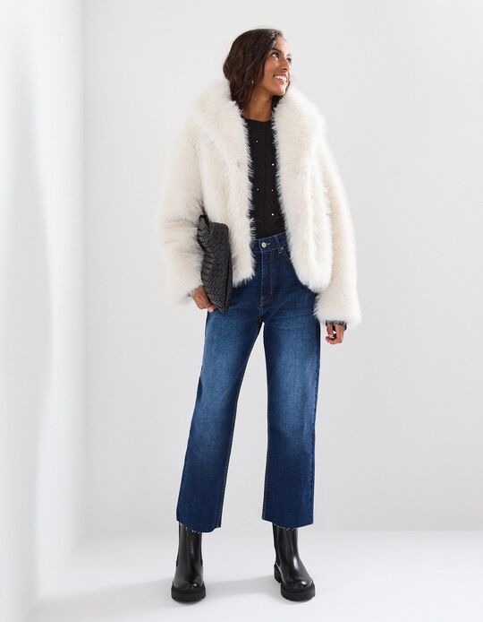 Comprar Online Calças de Ganga 'Cropped Flare', Mulher, Azul Escuro