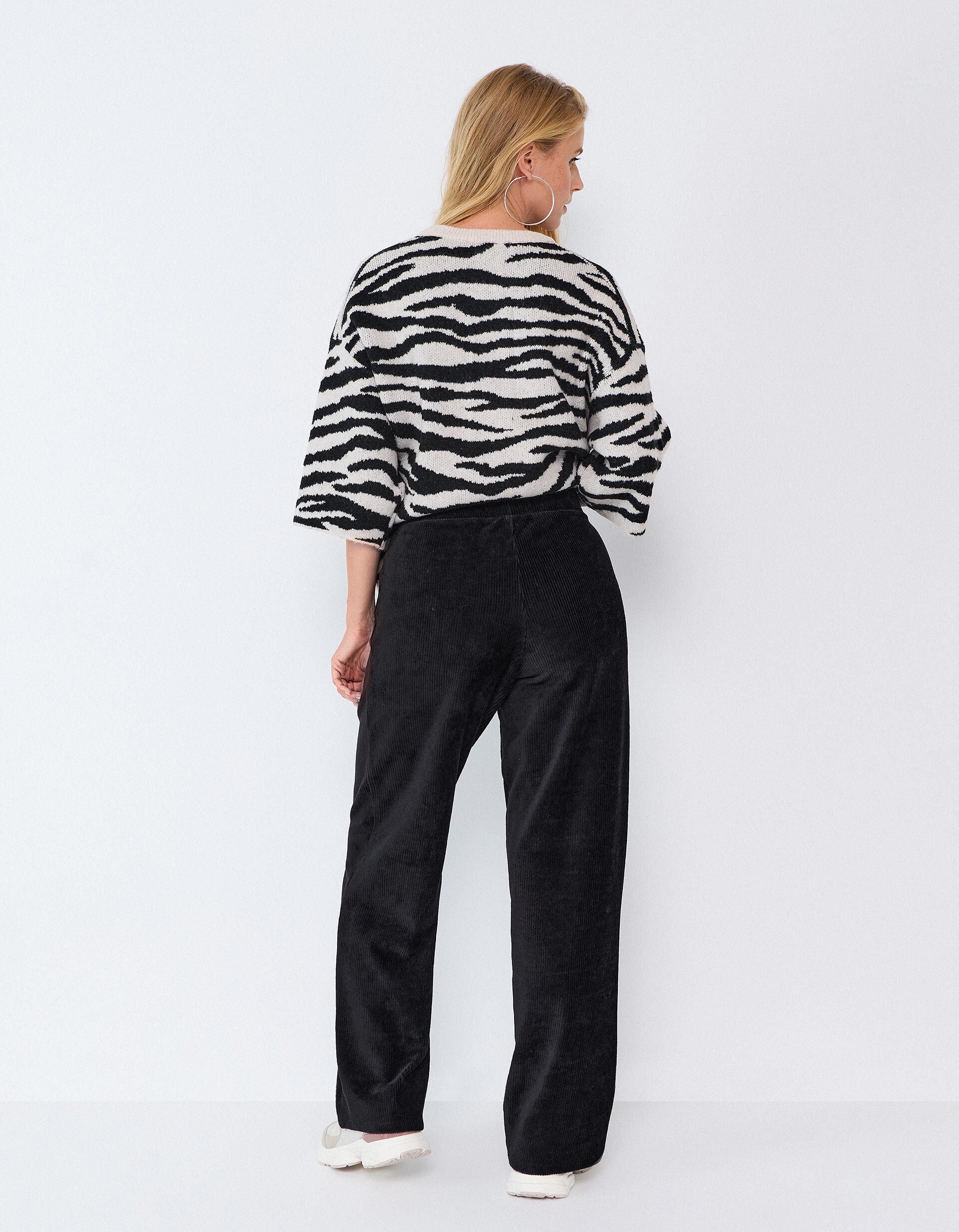 Comprar Online Cal&ccedil;as Efeito Bombazina, Mulher, Preto