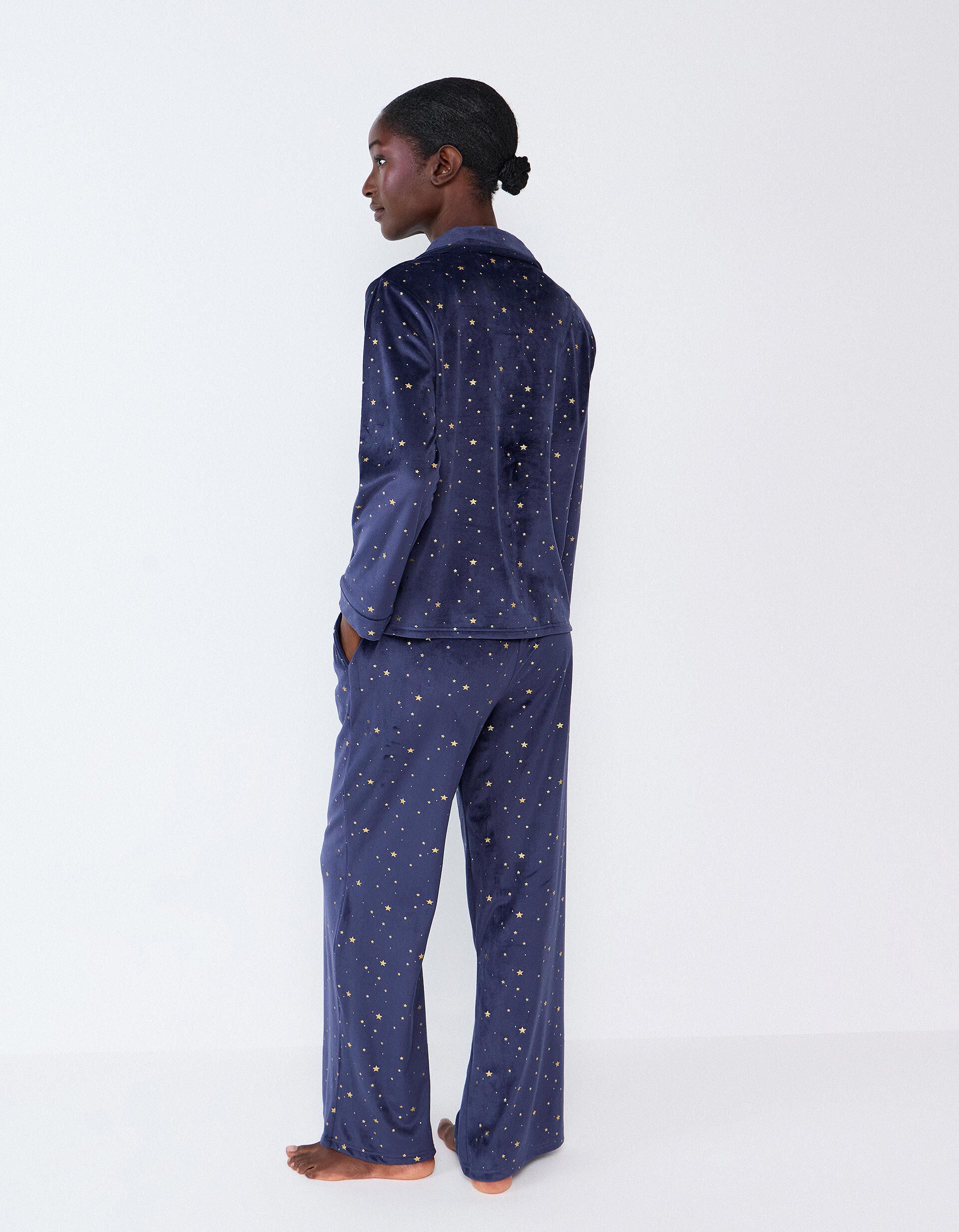 Comprar Online Pijama De Veludo, Mulher, Azul Escuro