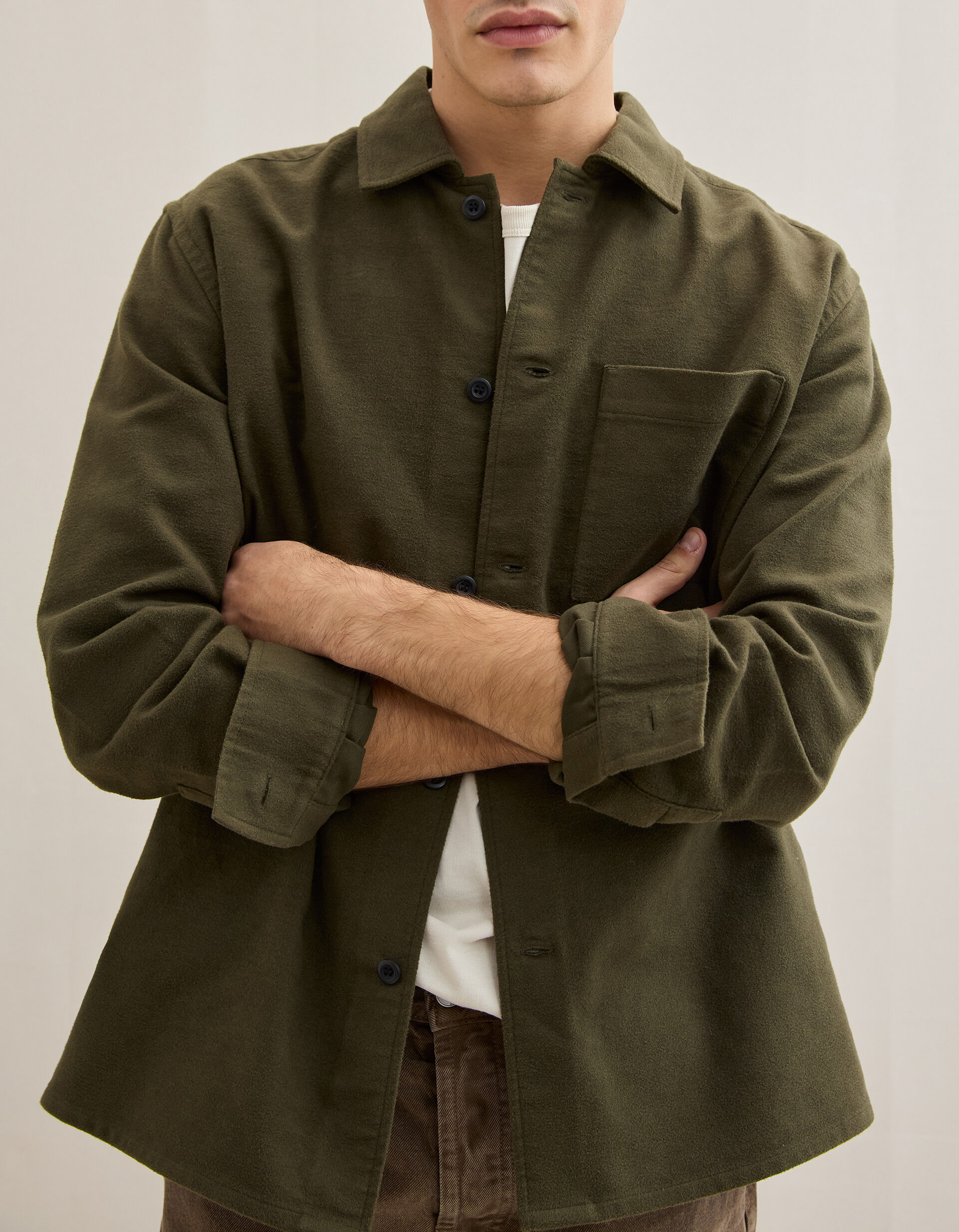 Comprar Online Sobrecamisa, Homem, Verde Escuro