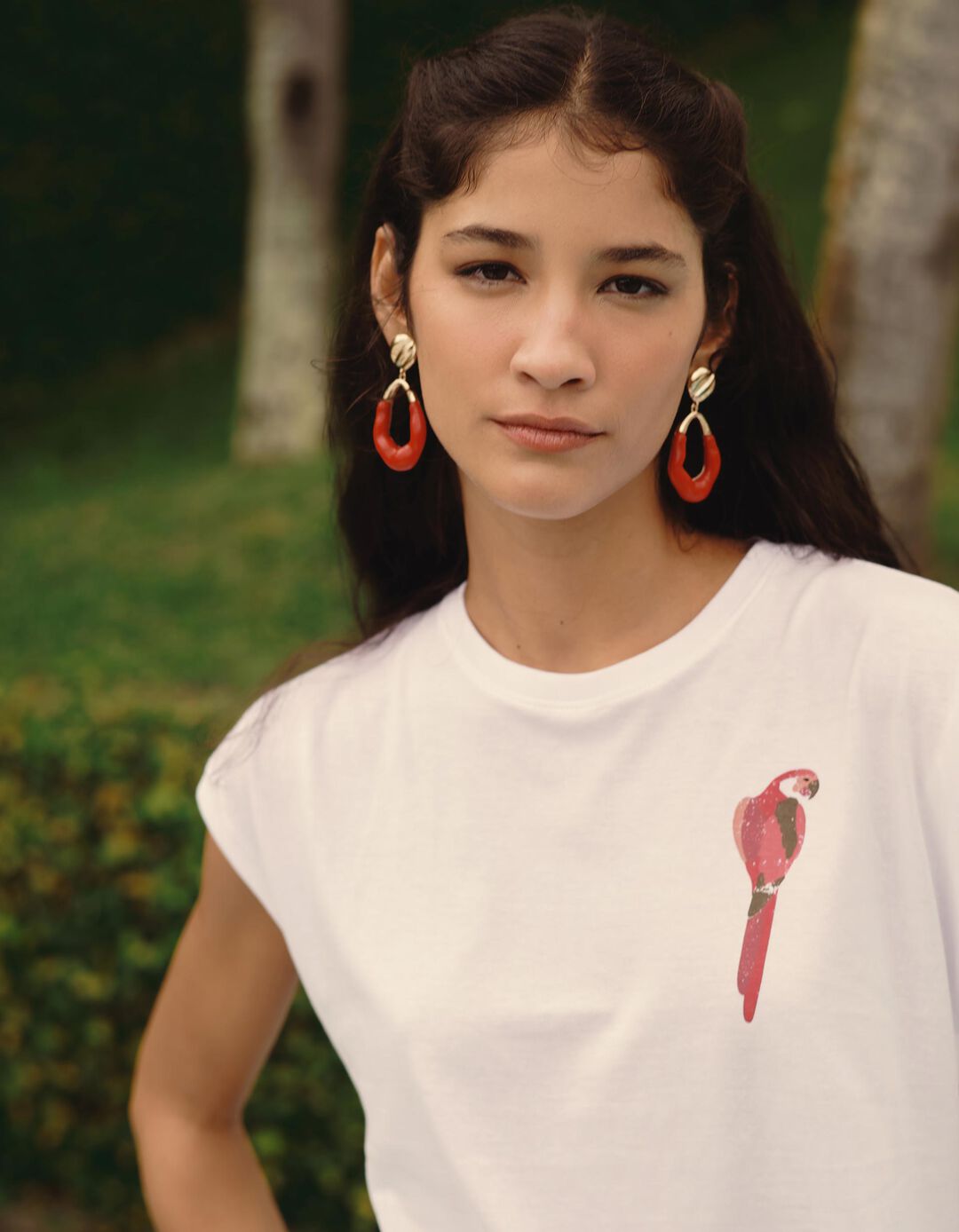T-shirt Estampada, Mulher, Branco