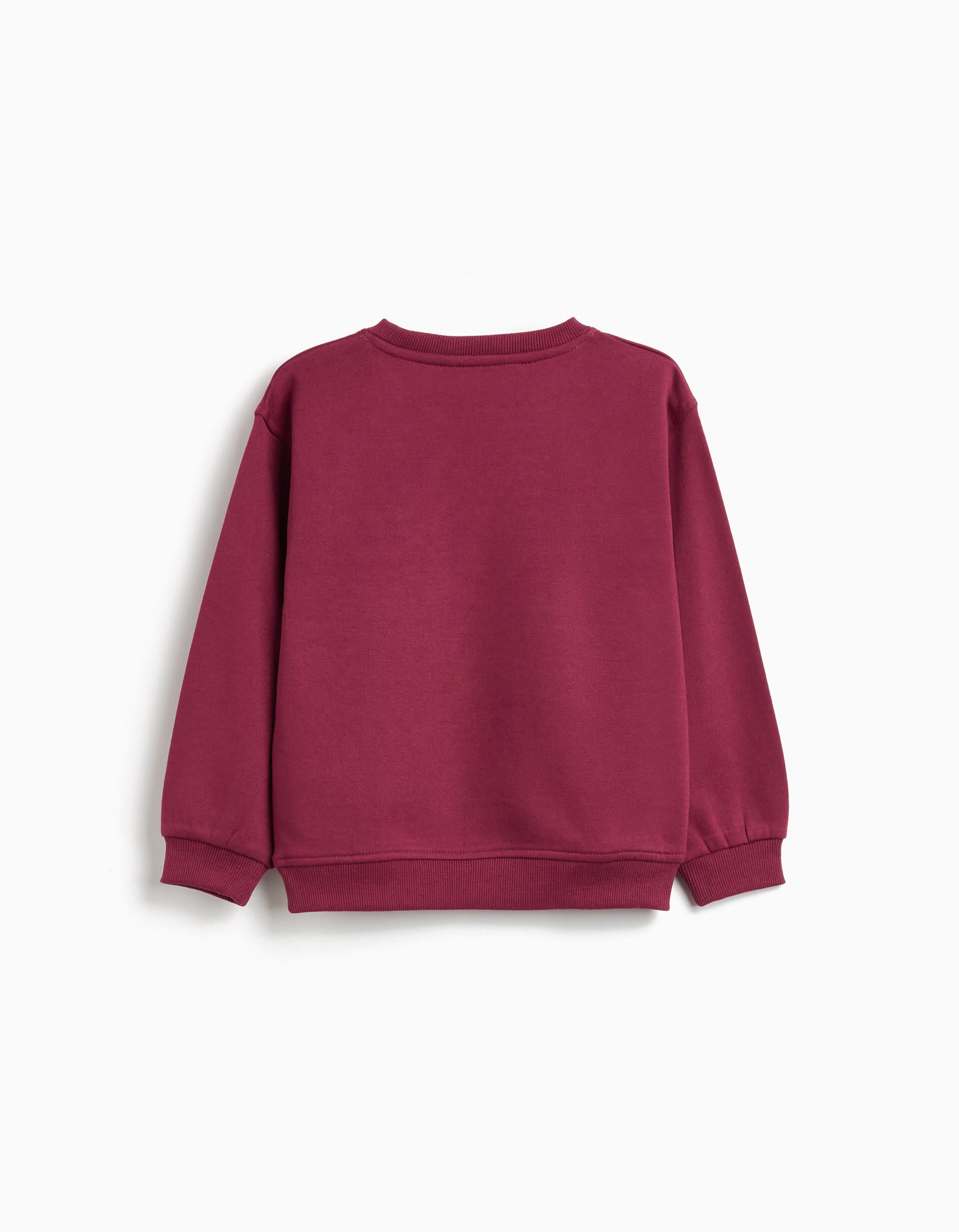 Comprar Online Sweatshirt de Felpa, Menina, Vermelho Escuro 