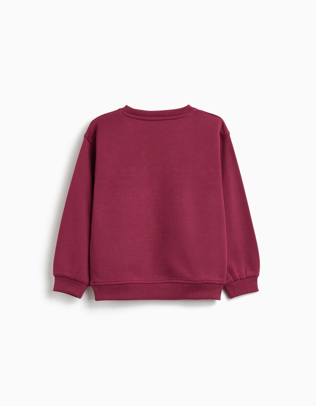 Sweatshirt de Felpa, Menina, Vermelho Escuro 