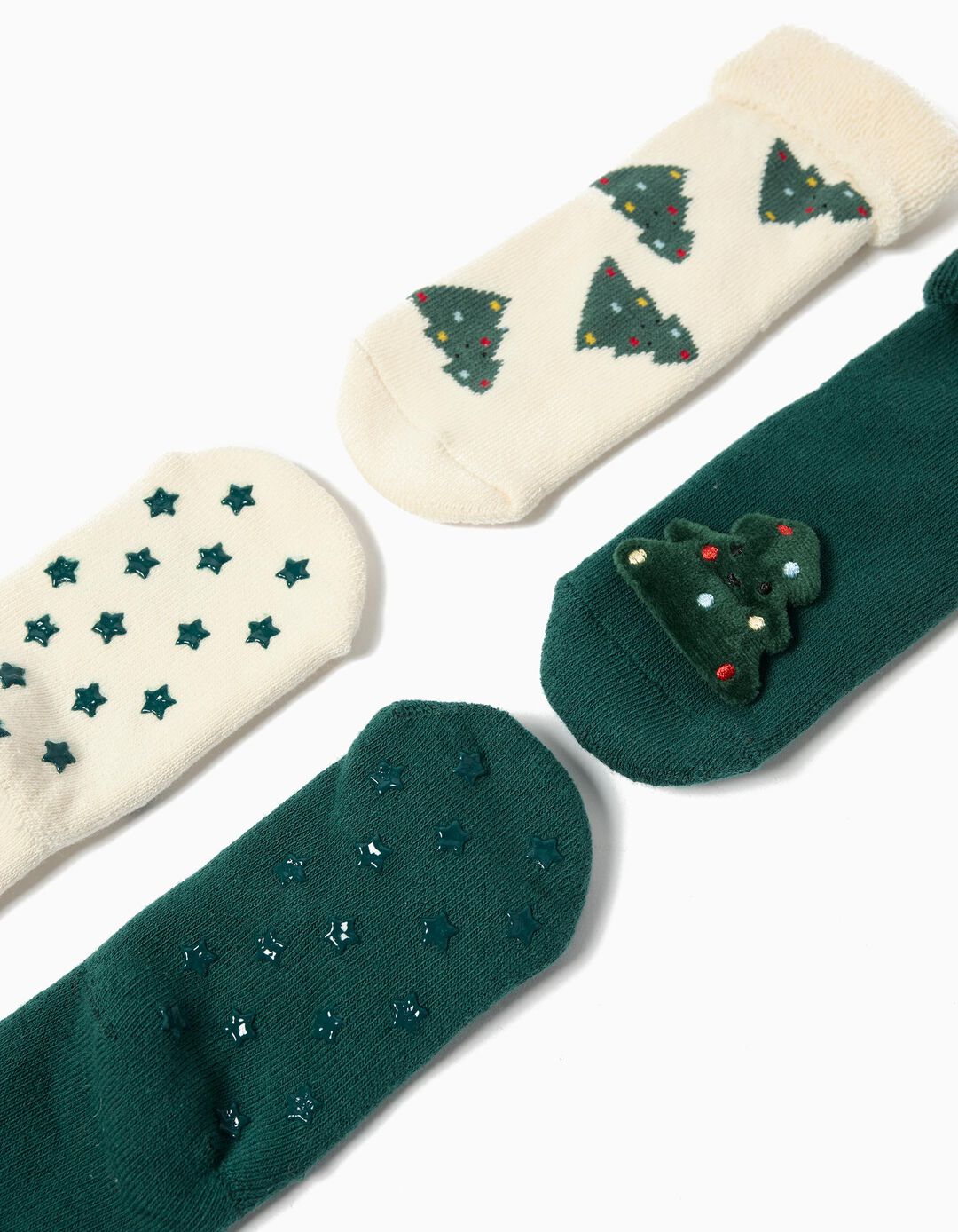 Pack 2 Pares de Meias Antiderrapante, Menino, Multicor 